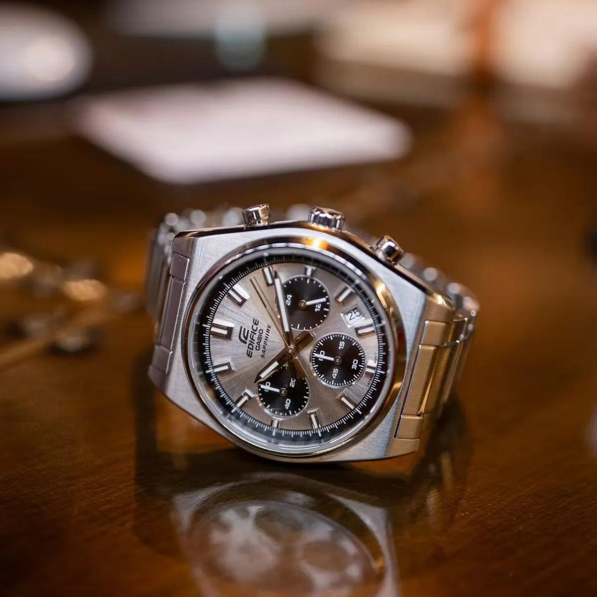 CASIO EDIFICE EFB-730D-7AVUDF STANDARD CHRONOGRAPH MEN WATCH - Image 11