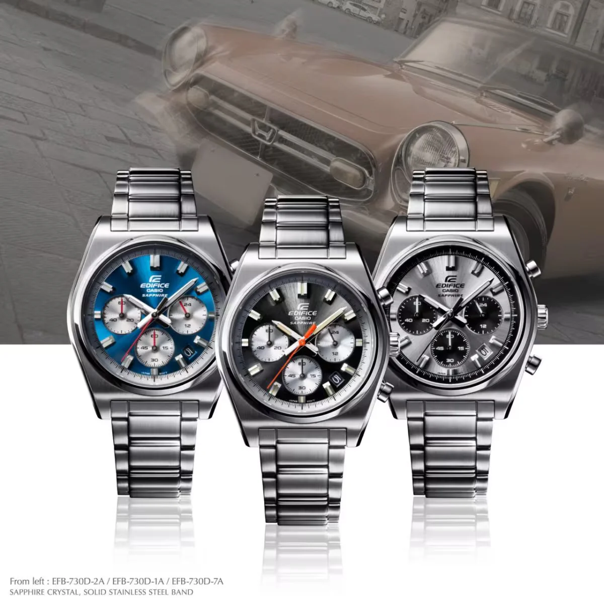 CASIO EDIFICE EFB-730D-7AVUDF STANDARD CHRONOGRAPH MEN WATCH - Image 13