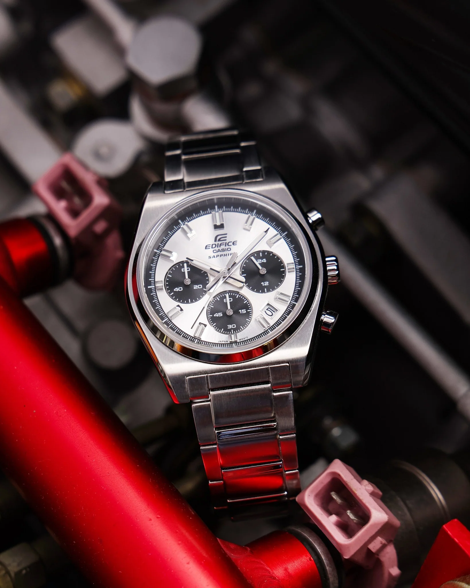 CASIO EDIFICE EFB-730D-7AVUDF STANDARD CHRONOGRAPH MEN WATCH - Image 3