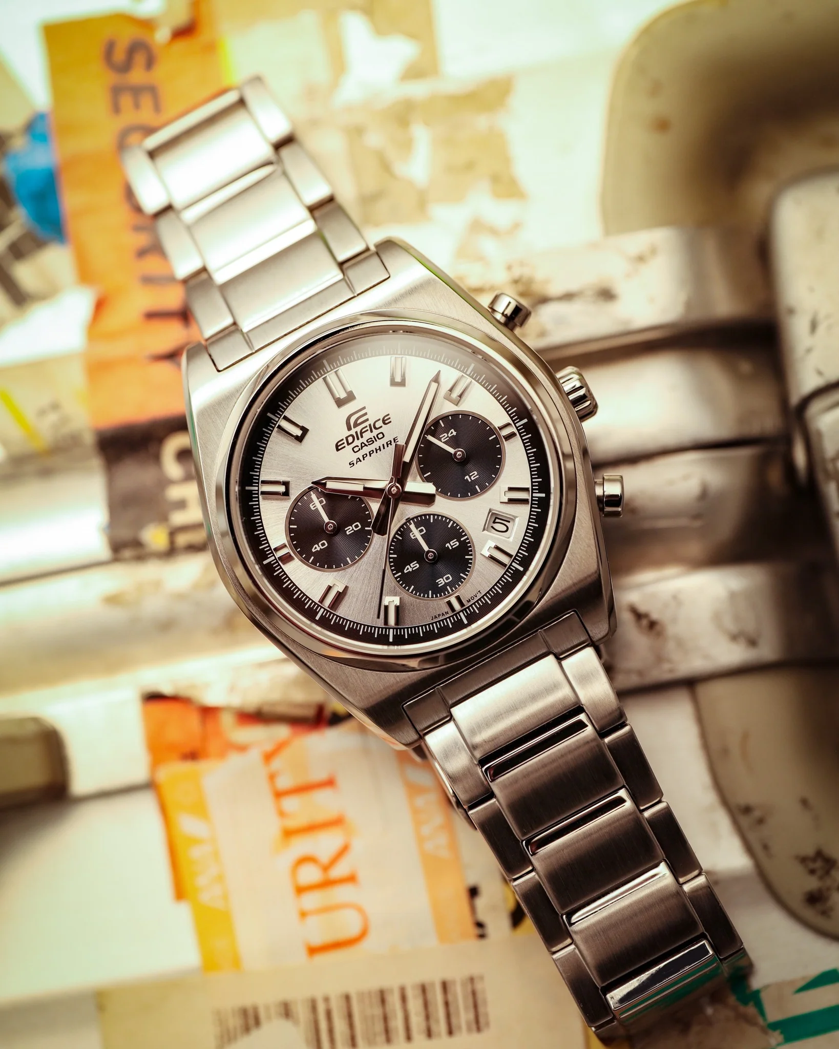 CASIO EDIFICE EFB-730D-7AVUDF STANDARD CHRONOGRAPH MEN WATCH - Image 5