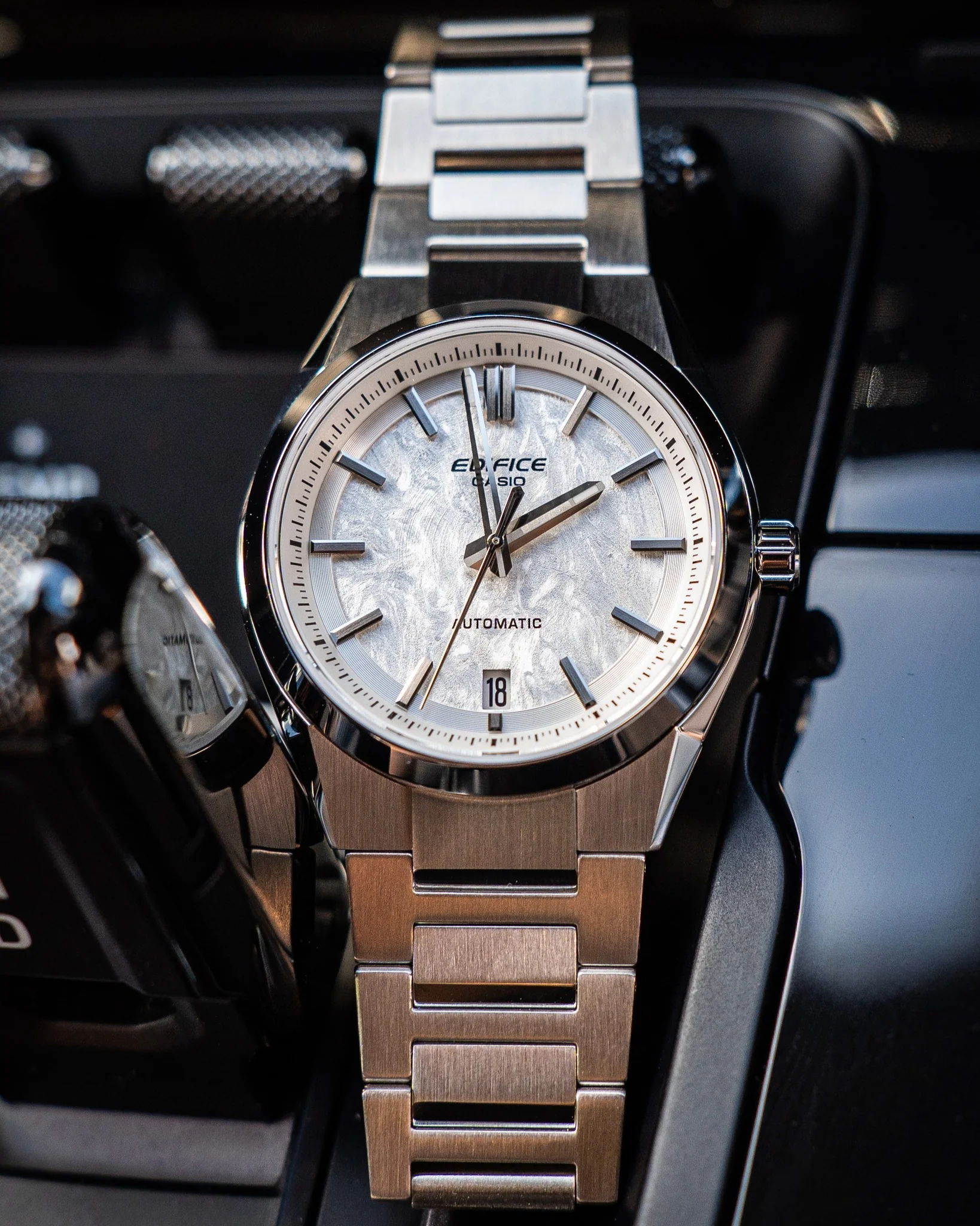 CASIO EDIFICE EFK-100D-7ADR AUTOMATIC STAINLESS STEEL MEN WATCH - Image 10