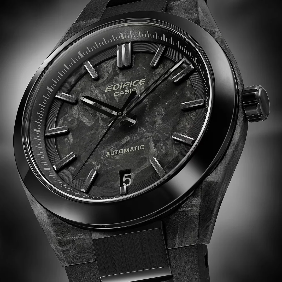 CASIO EDIFICE EFK-100XPB-1ADR AUTOMATIC FORGED CARBON MEN WATCH - Image 2