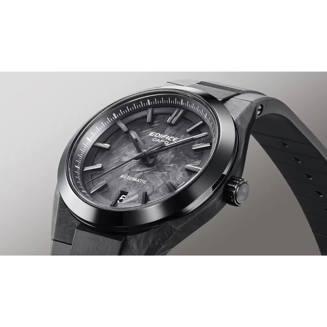CASIO EDIFICE EFK-100XPB-1ADR AUTOMATIC FORGED CARBON MEN WATCH - Image 4