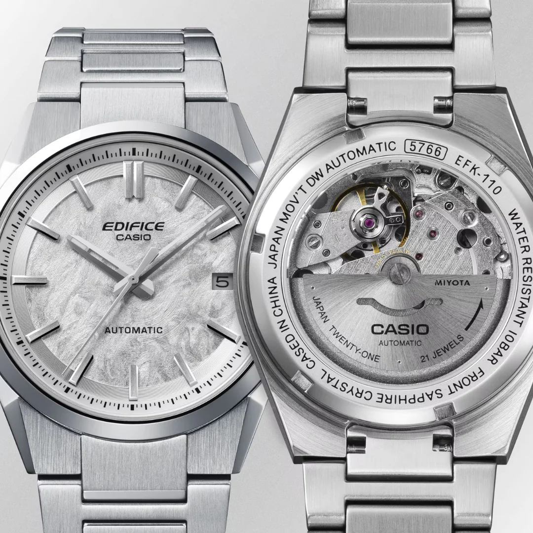 CASIO EDIFICE EFK-110D-2ADR AUTOMATIC STAINLESS STEEL MEN WATCH - Image 8