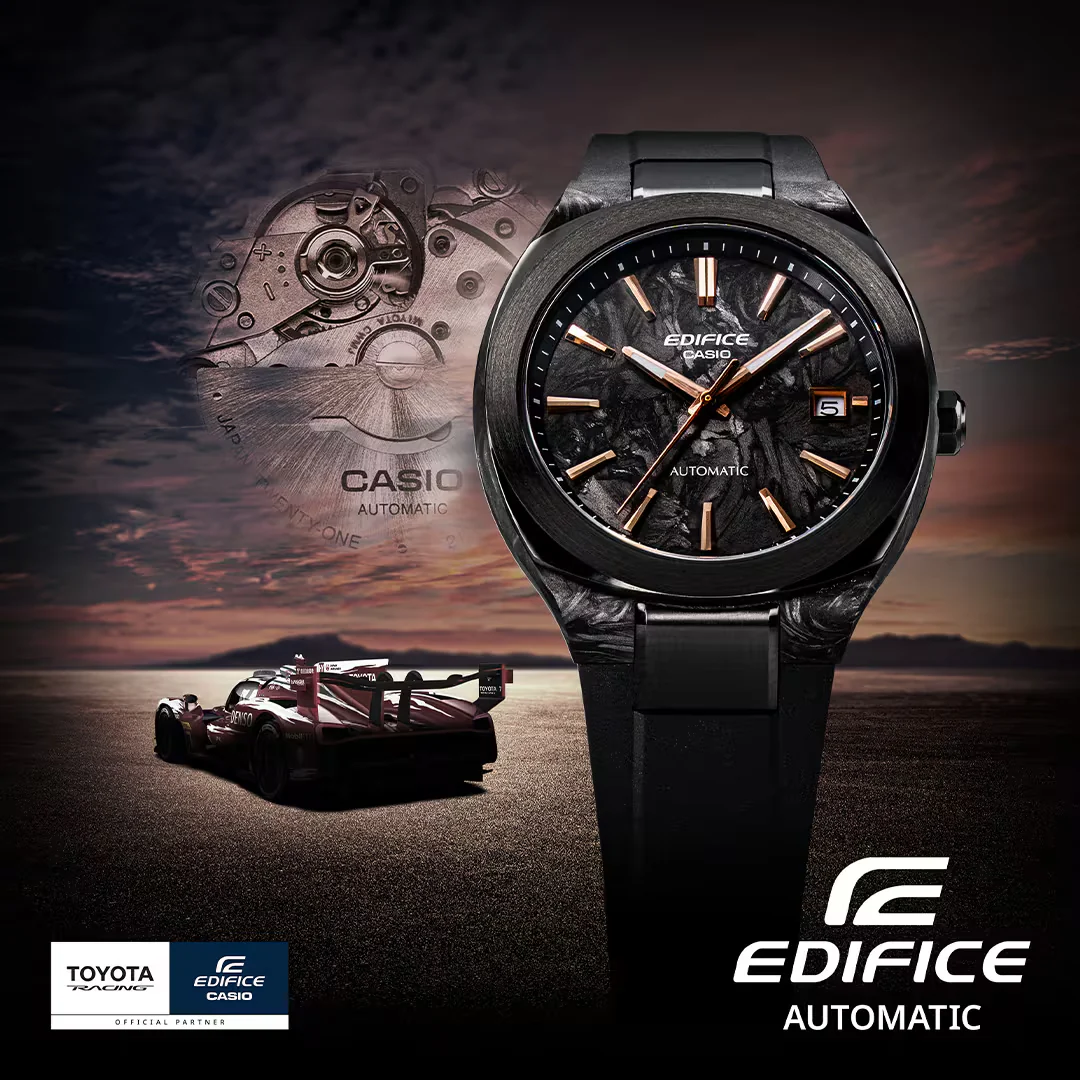 CASIO EDIFICE EFK-200XPB-1ADR AUTOMATIC CARBON MEN WATCH - Image 9