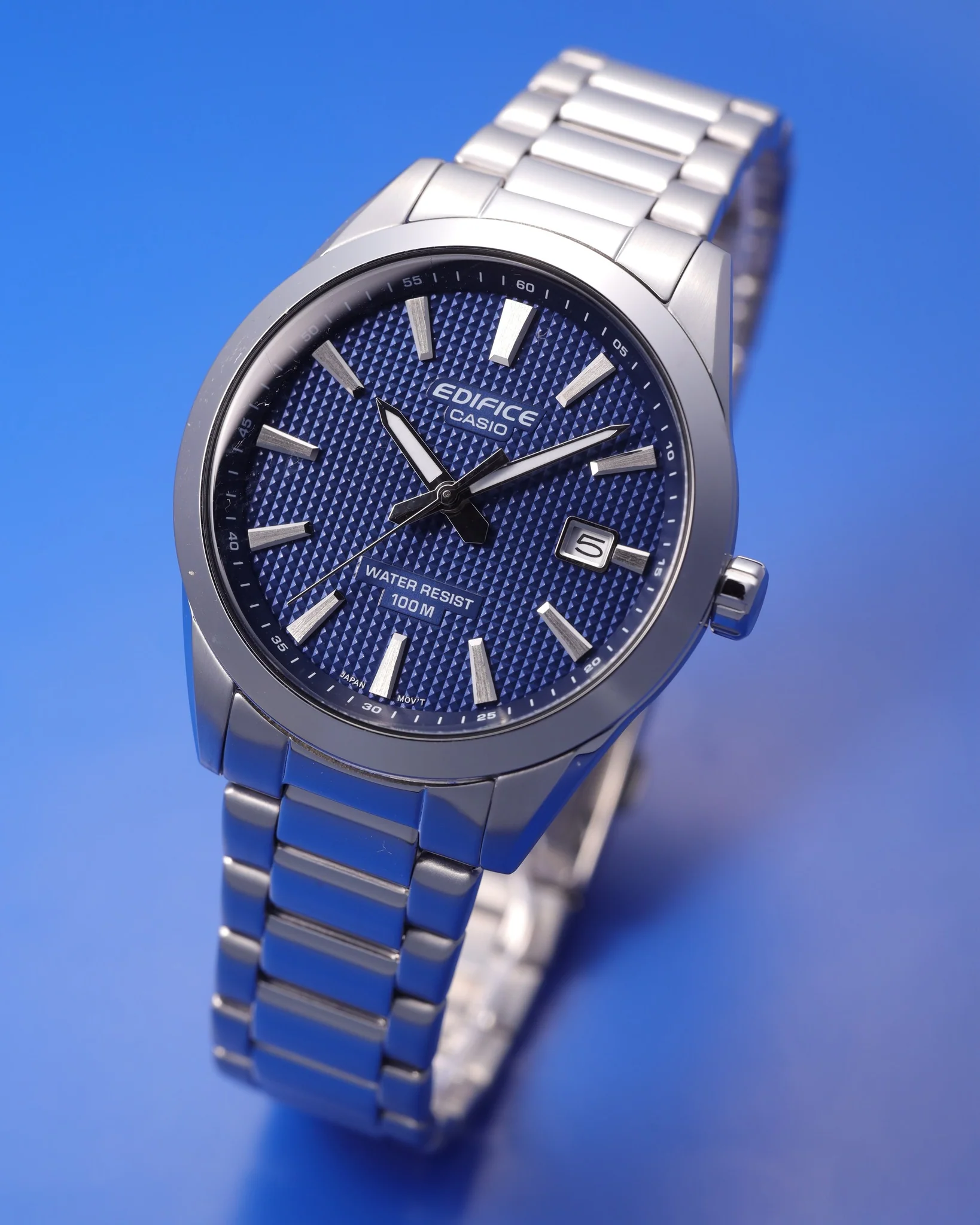 CASIO EDIFICE EFV-160D-2AVDF 3-HAND ANALOG MEN WATCH - Image 3