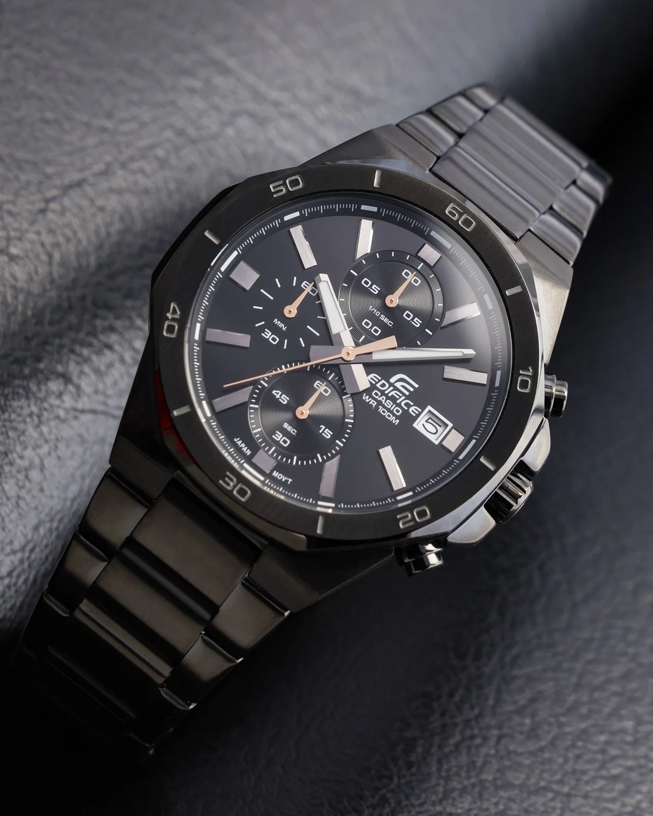 CASIO EDIFICE EFV-640DC-1AVUDF STANDARD CHRONOGRAPH MEN WATCH - Image 2