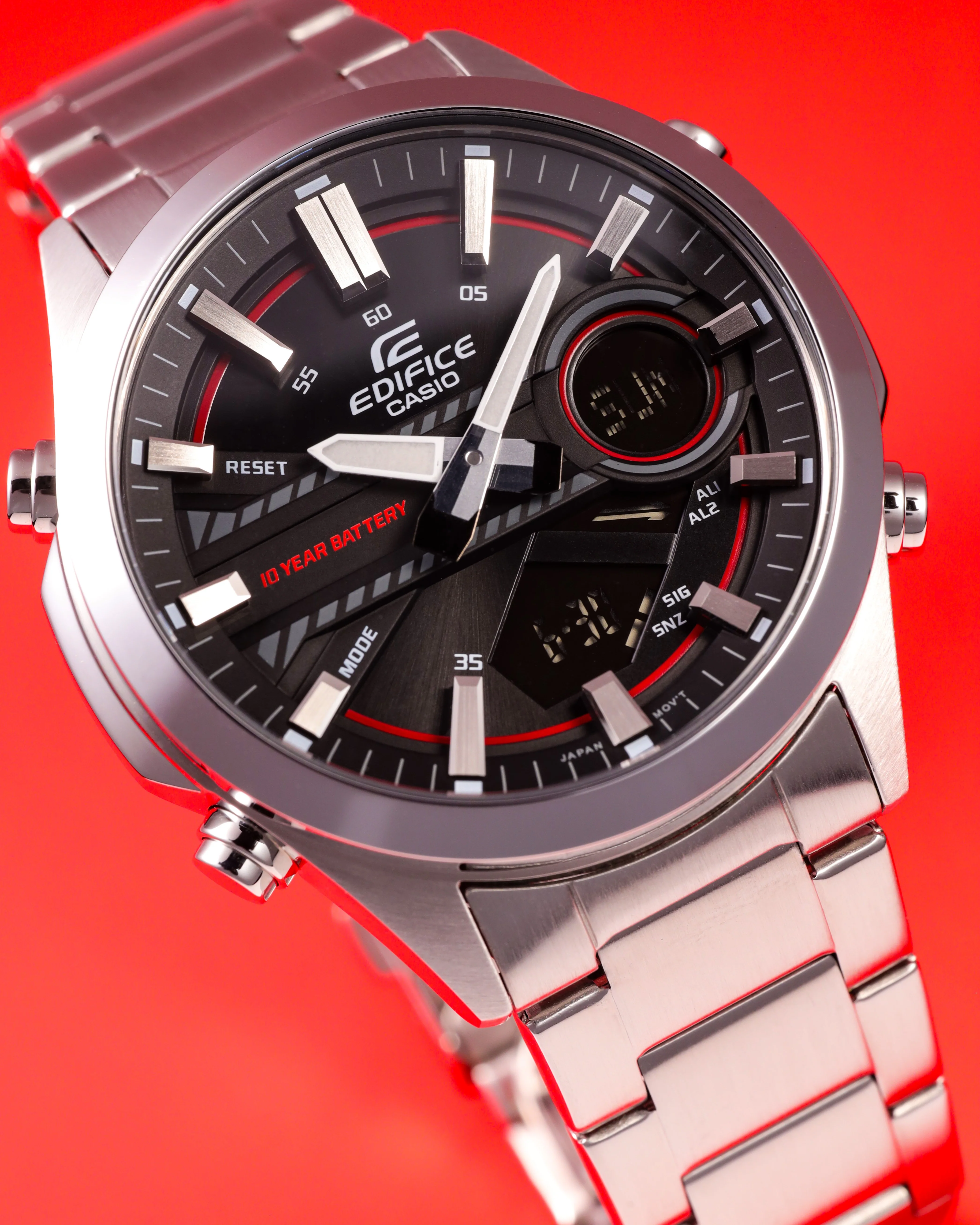 CASIO EDIFICE EFV-C120D-1A4DF ANALOG DIGITAL MEN WATCH - Image 2
