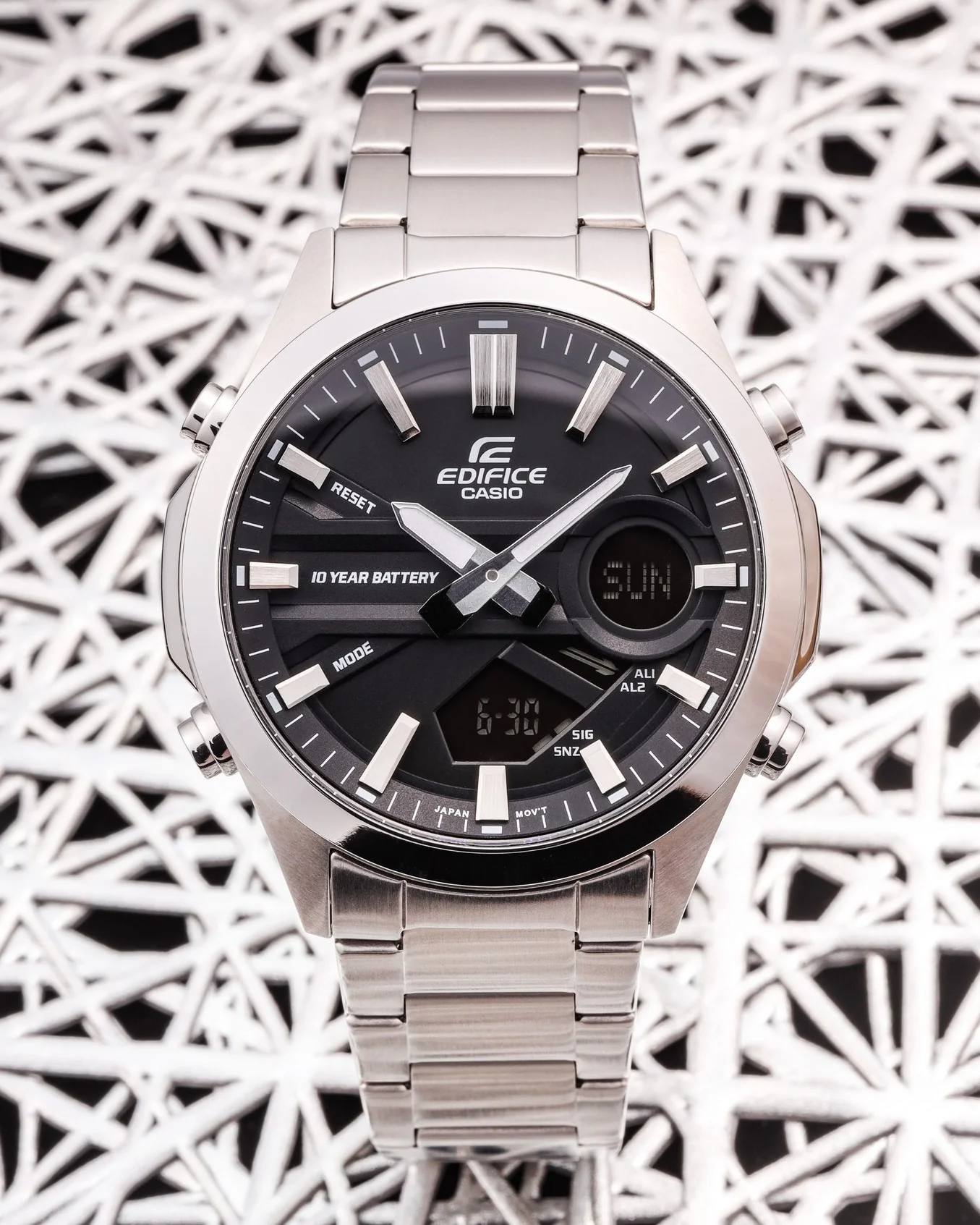 CASIO EDIFICE EFV-C120D-1ADF ANALOG DIGITAL MEN WATCH - Image 2