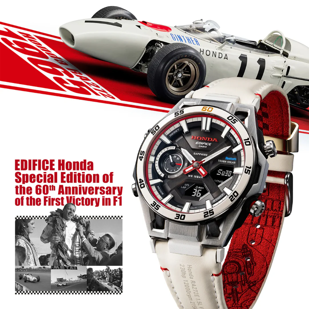 CASIO EDIFICE X HONDA SPECIAL EDITION ECB-2300HR-1ADR SOSPENSIONE MEN WATCH - Image 2