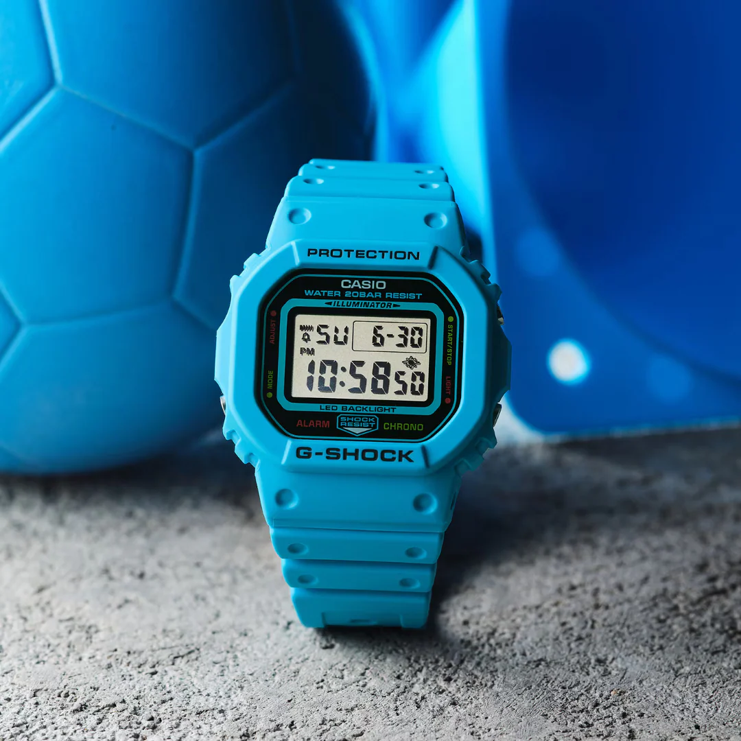 CASIO G-SHOCK DW-5600EP-2DR VIVID BLUE DIGITAL WATCH - Image 2