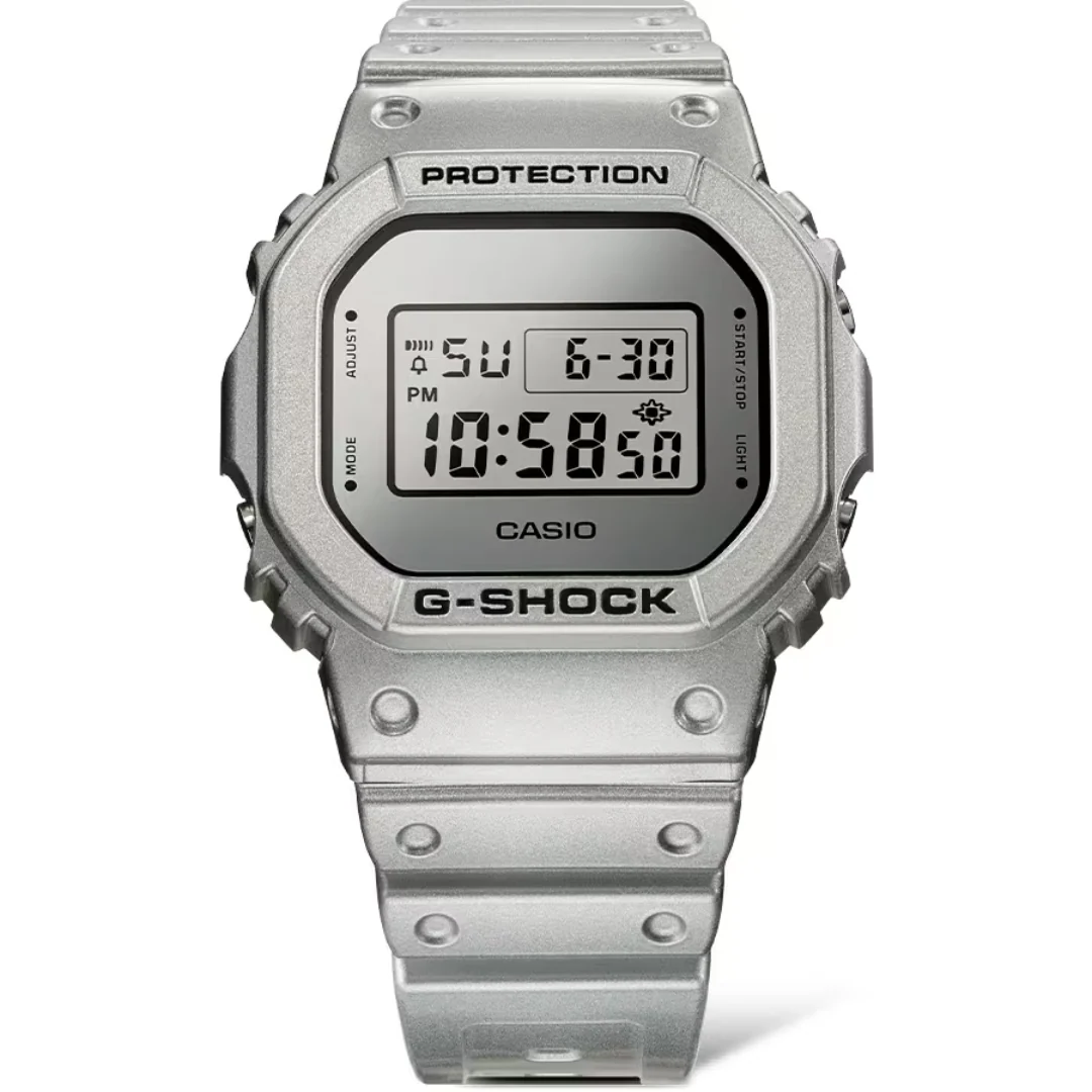 CASIO G-SHOCK DW-5600FF-8DR DIGITAL METALLIC SILVER WATCH - Image 2