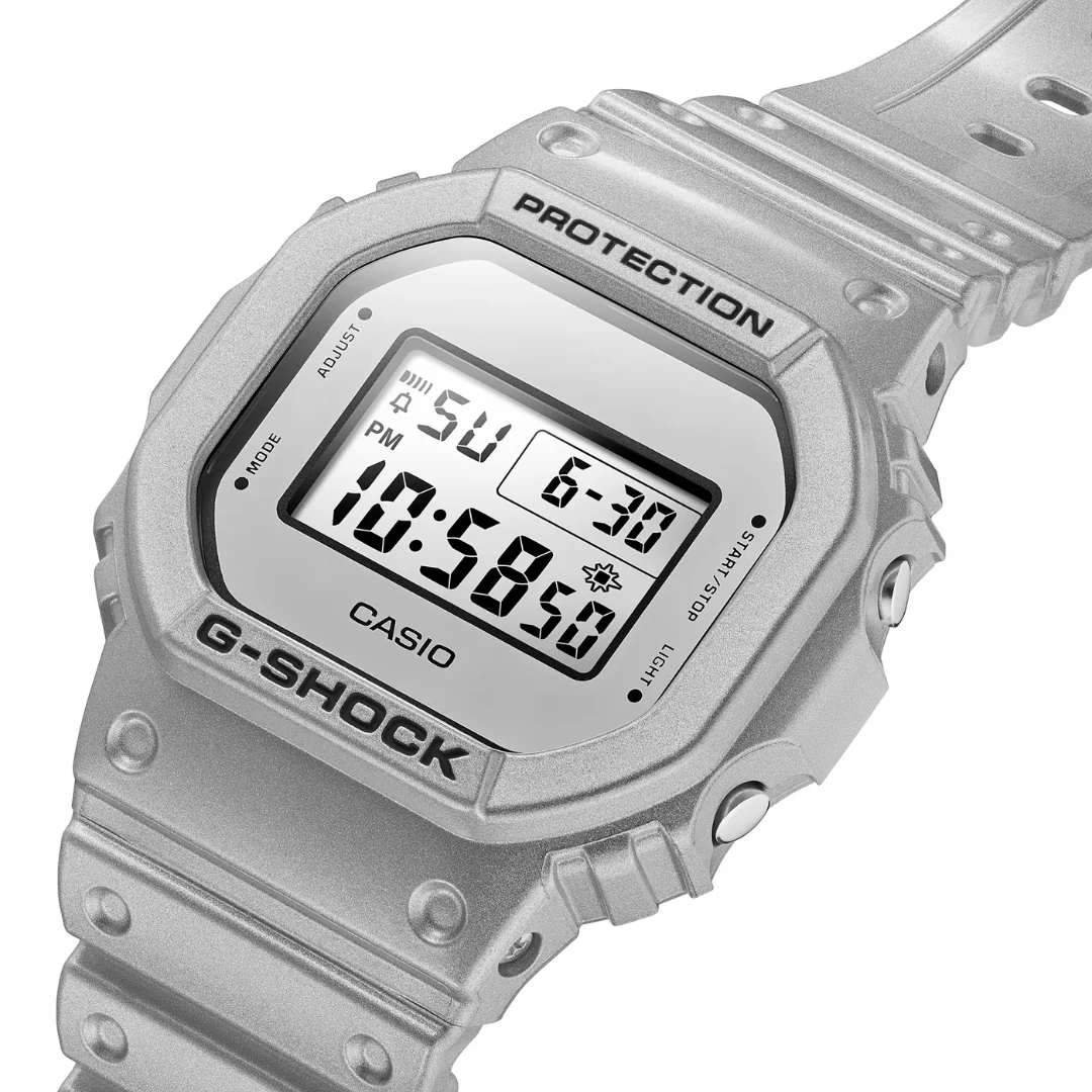 CASIO G-SHOCK DW-5600FF-8DR DIGITAL METALLIC SILVER WATCH - Image 3