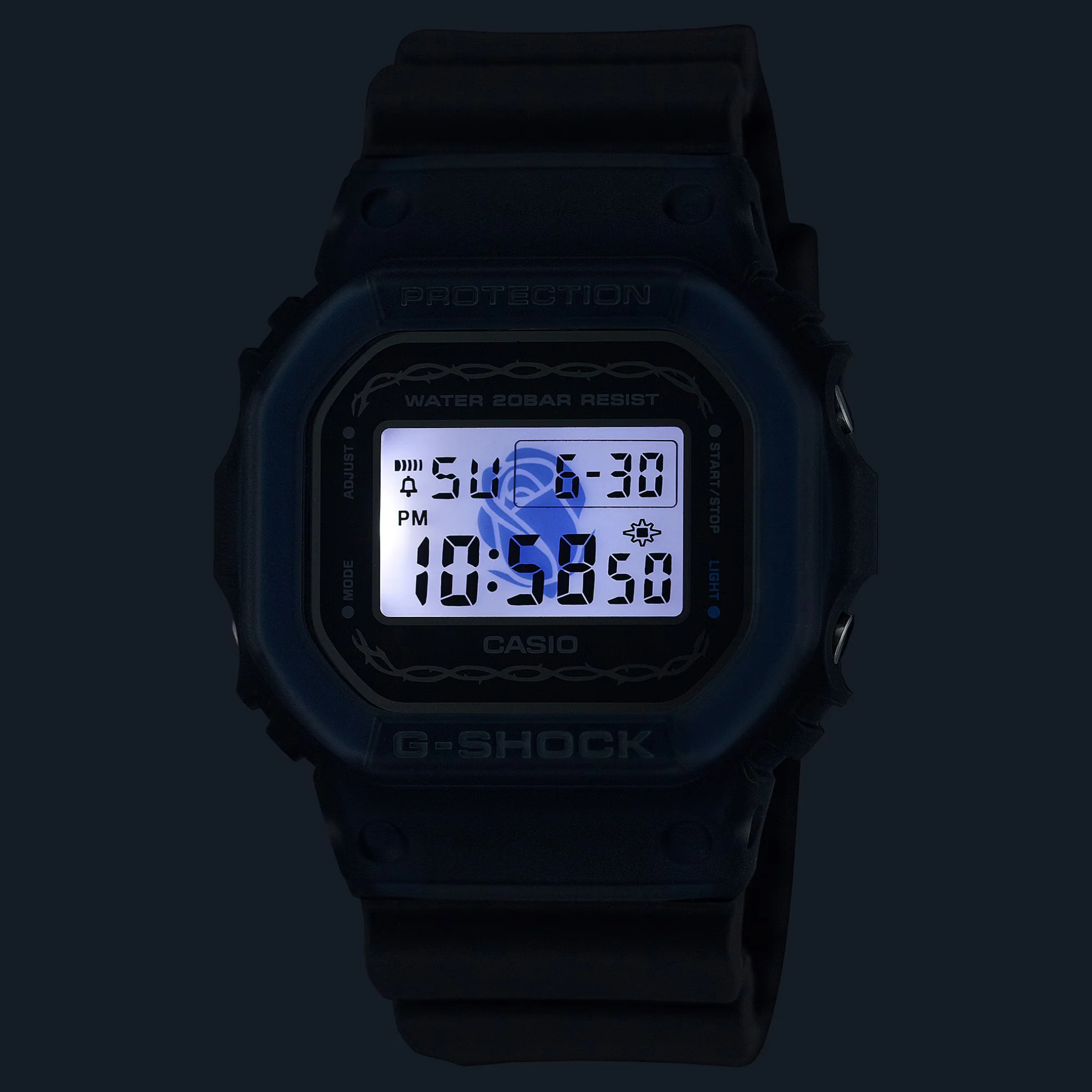 CASIO G-SHOCK DW-5600RS-8DR STANDARD DIGITAL BLACK WATCH - Image 4