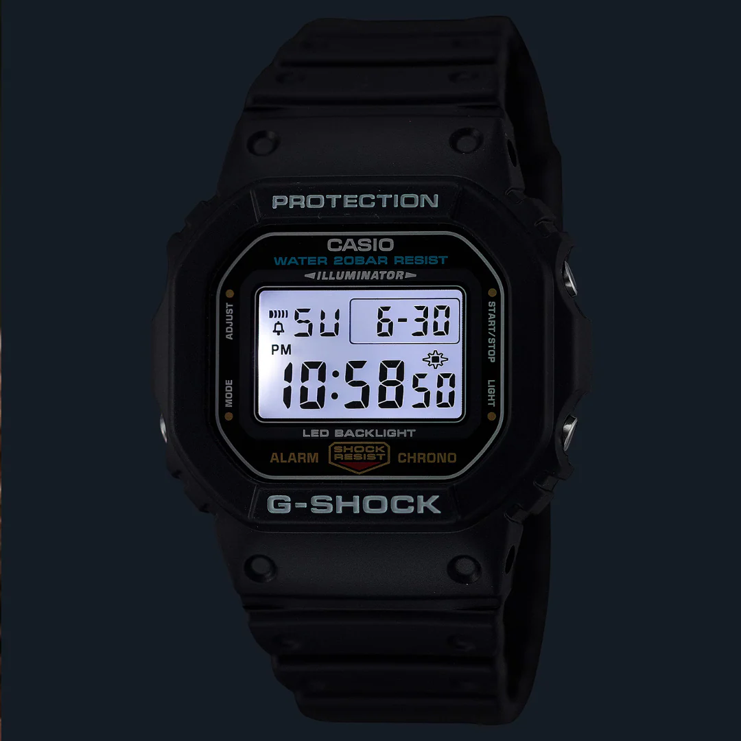 CASIO G-SHOCK DW-5600UE-1DR DIGITAL BLACK MEN WATCH - Image 5