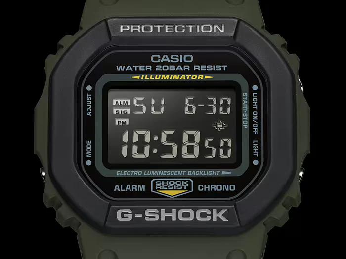 CASIO G-SHOCK DW-5610SU-3DR SPECIAL COLOUR MODELS GREEN WATCH - Image 3