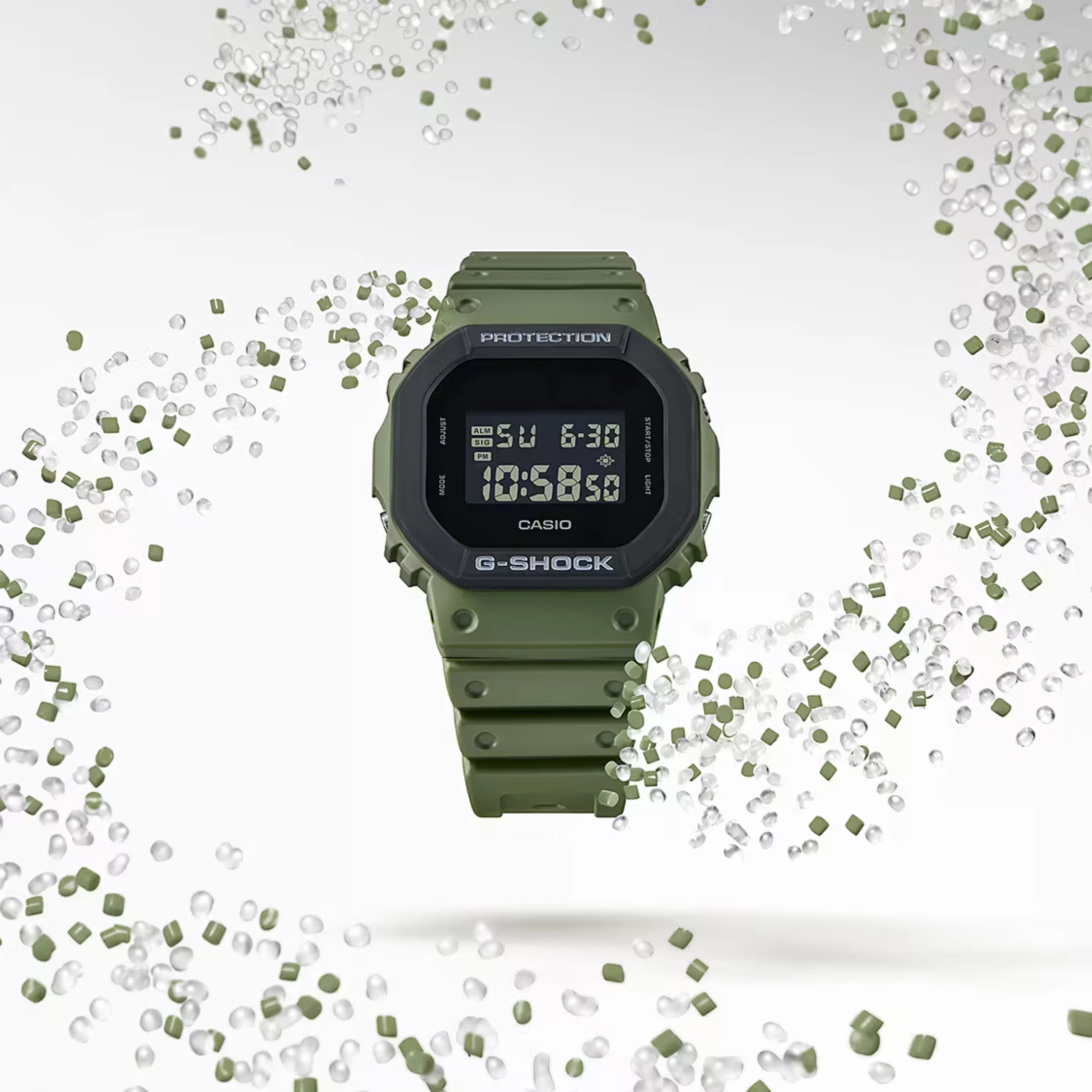 CASIO G-SHOCK DW-5610UU-3DR URBAN UTILITY DIGITAL GREEN WATCH - Image 7