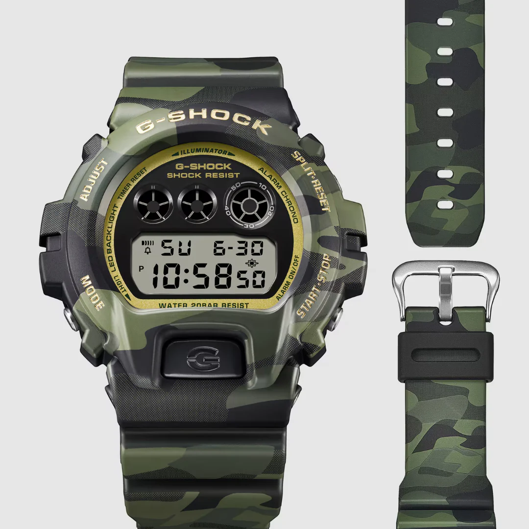 CASIO G-SHOCK DW-6900CMG-3DR BOLD CAMO STANDARD DIGITAL MEN WATCH - Image 3