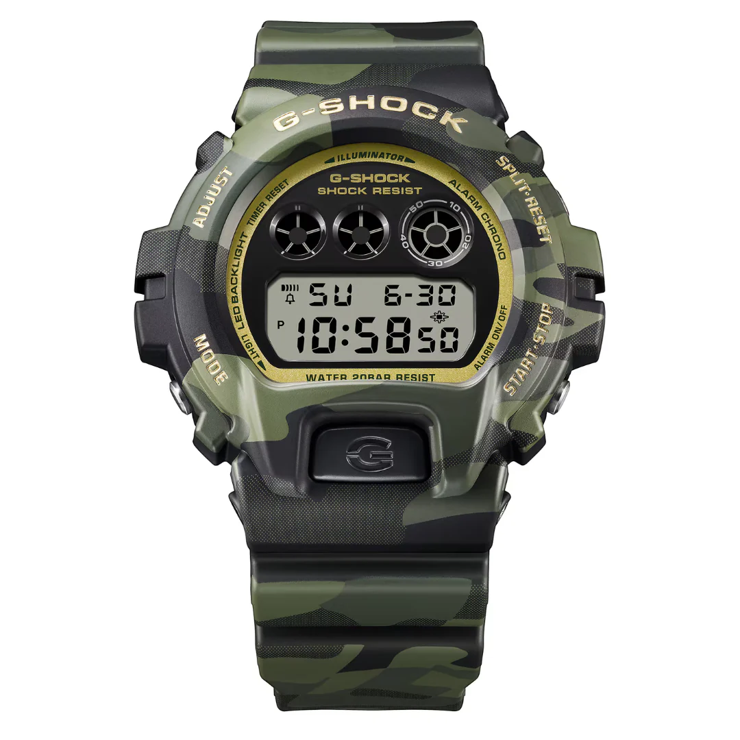 CASIO G-SHOCK DW-6900CMG-3DR BOLD CAMO STANDARD DIGITAL MEN WATCH - Image 5