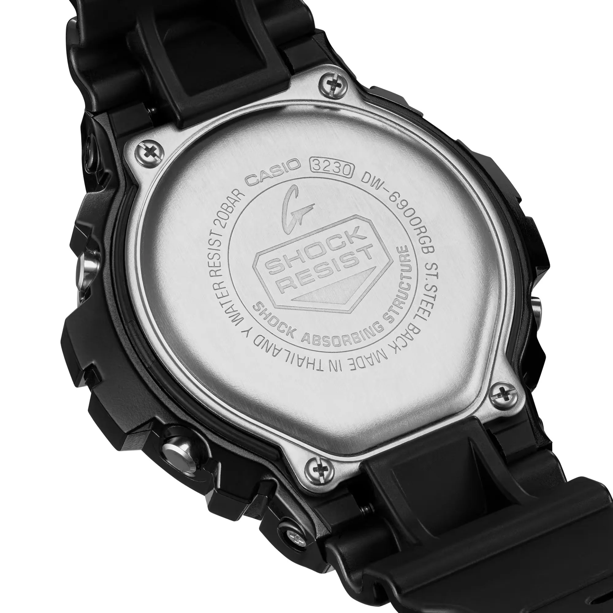 CASIO G-SHOCK DW-6900RGB-1DR VIRTUAL RAINBOW DIGITAL BLACK WATCH - Image 7