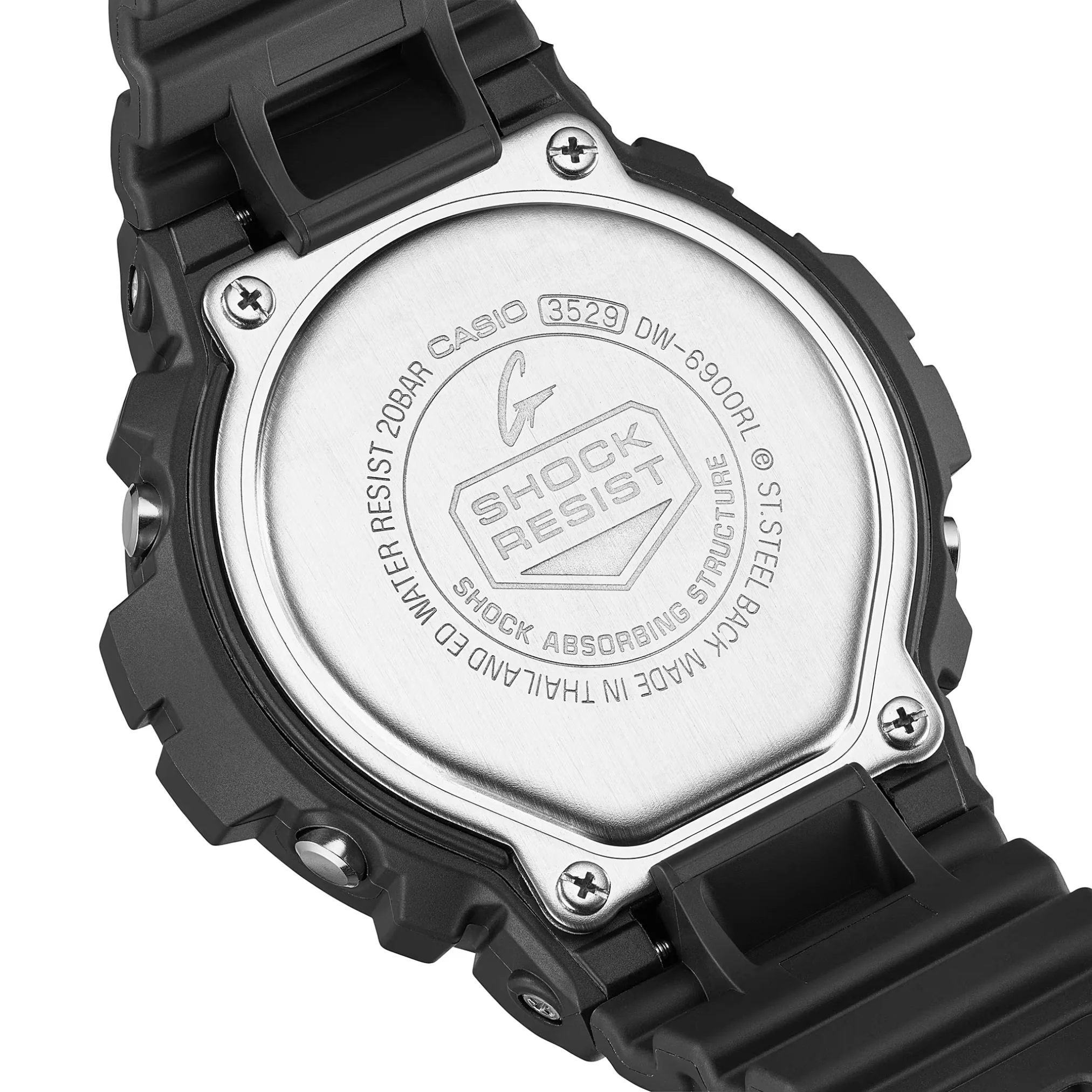 CASIO G-SHOCK DW-6900RL-1DR STANDARD DIGITAL BLACK WATCH - Image 3