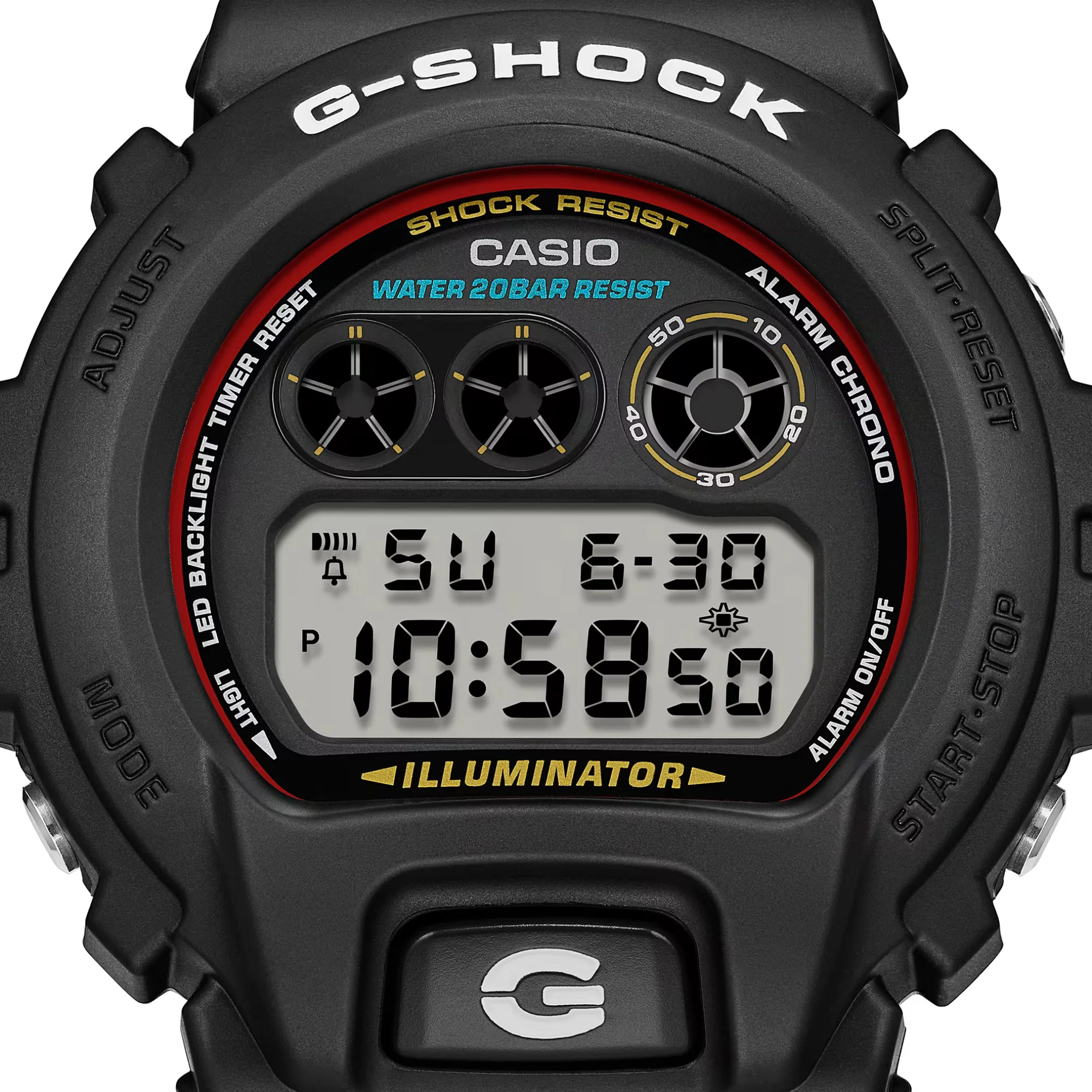 CASIO G-SHOCK DW-6900RL-1DR STANDARD DIGITAL BLACK WATCH - Image 6