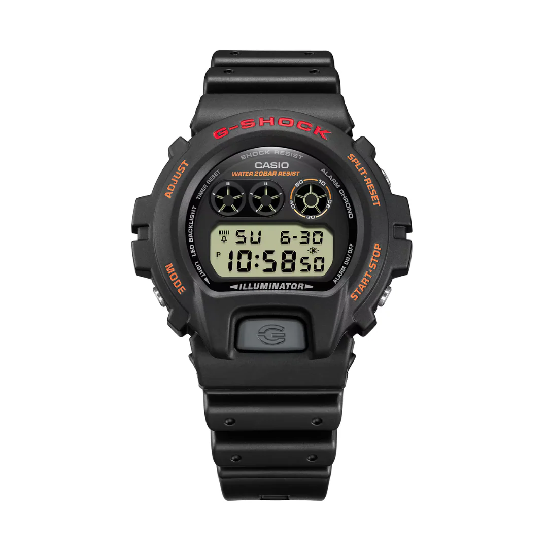CASIO G-SHOCK DW-6900UB-9DR DIGITAL BLACK MEN WATCH - Image 3