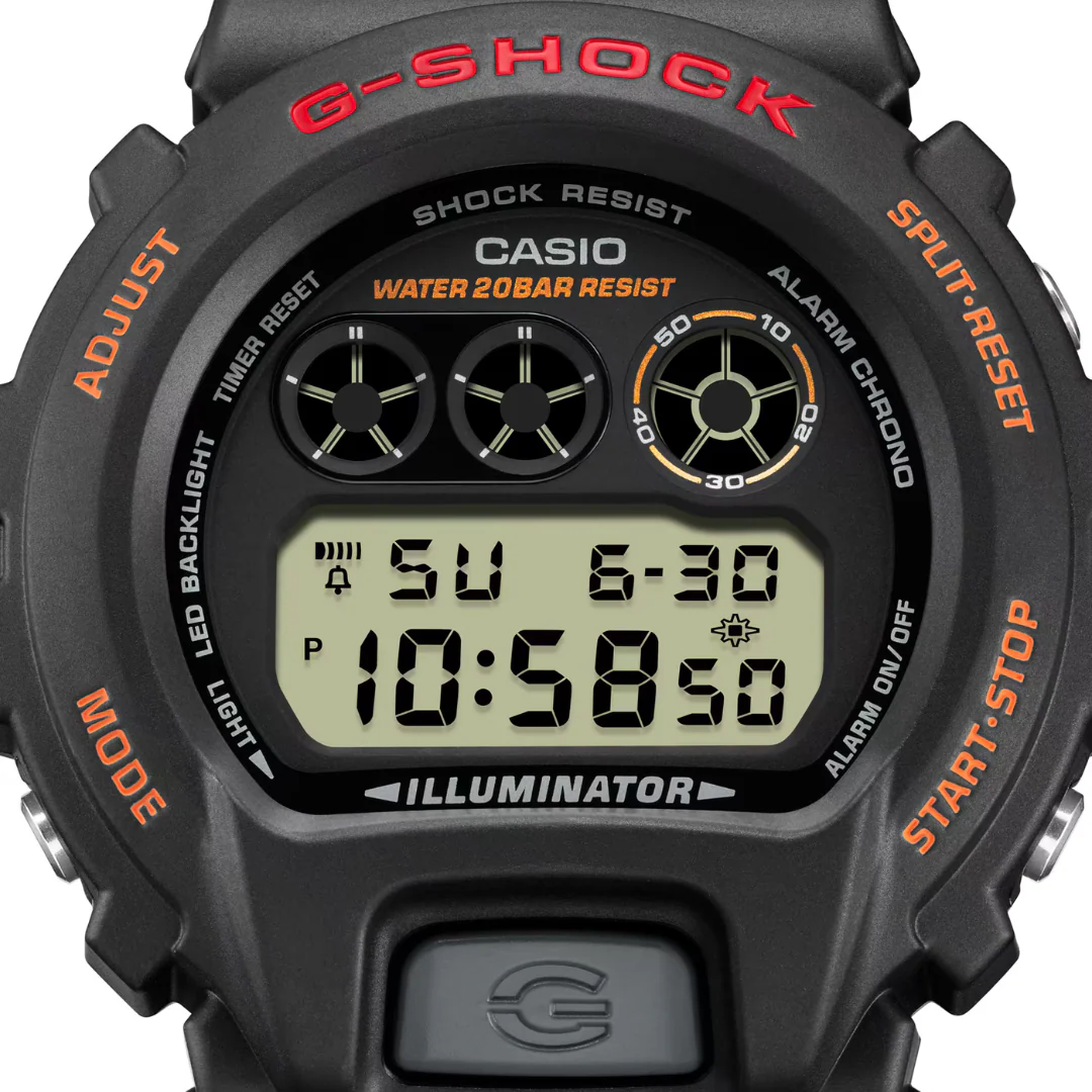 CASIO G-SHOCK DW-6900UB-9DR DIGITAL BLACK MEN WATCH - Image 4