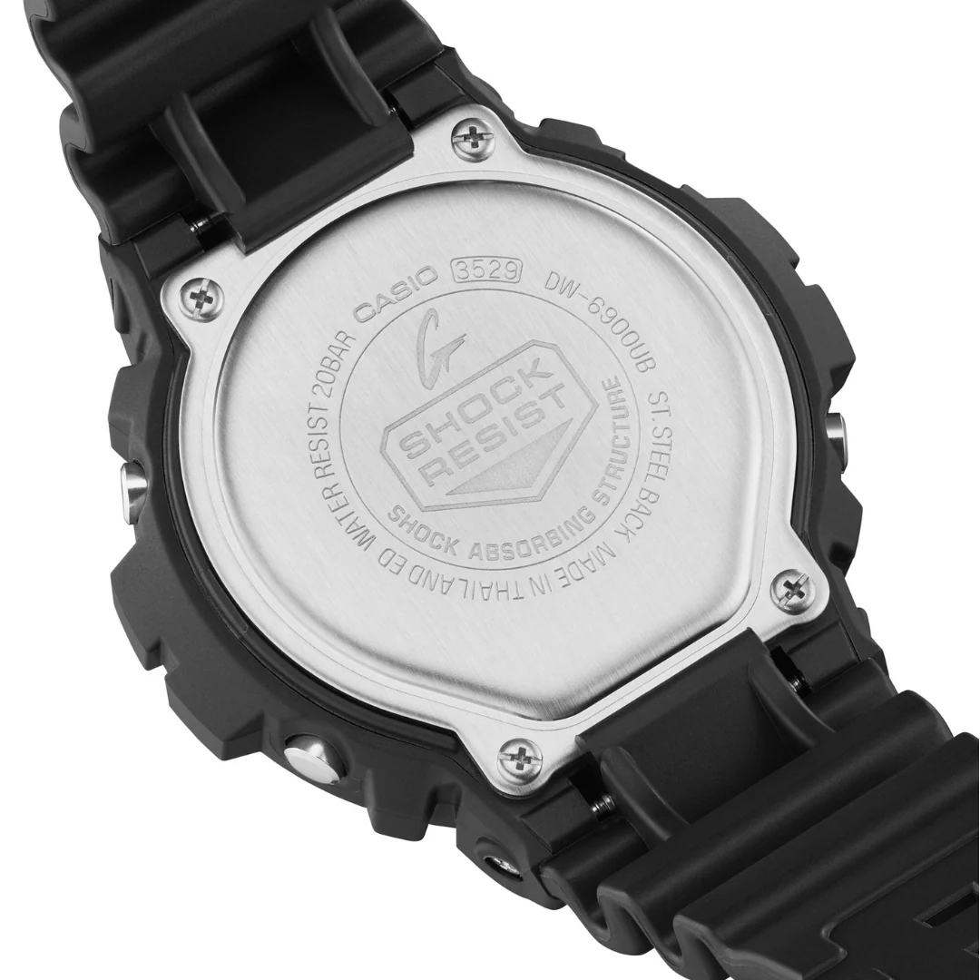 CASIO G-SHOCK DW-6900UB-9DR DIGITAL BLACK MEN WATCH - Image 7