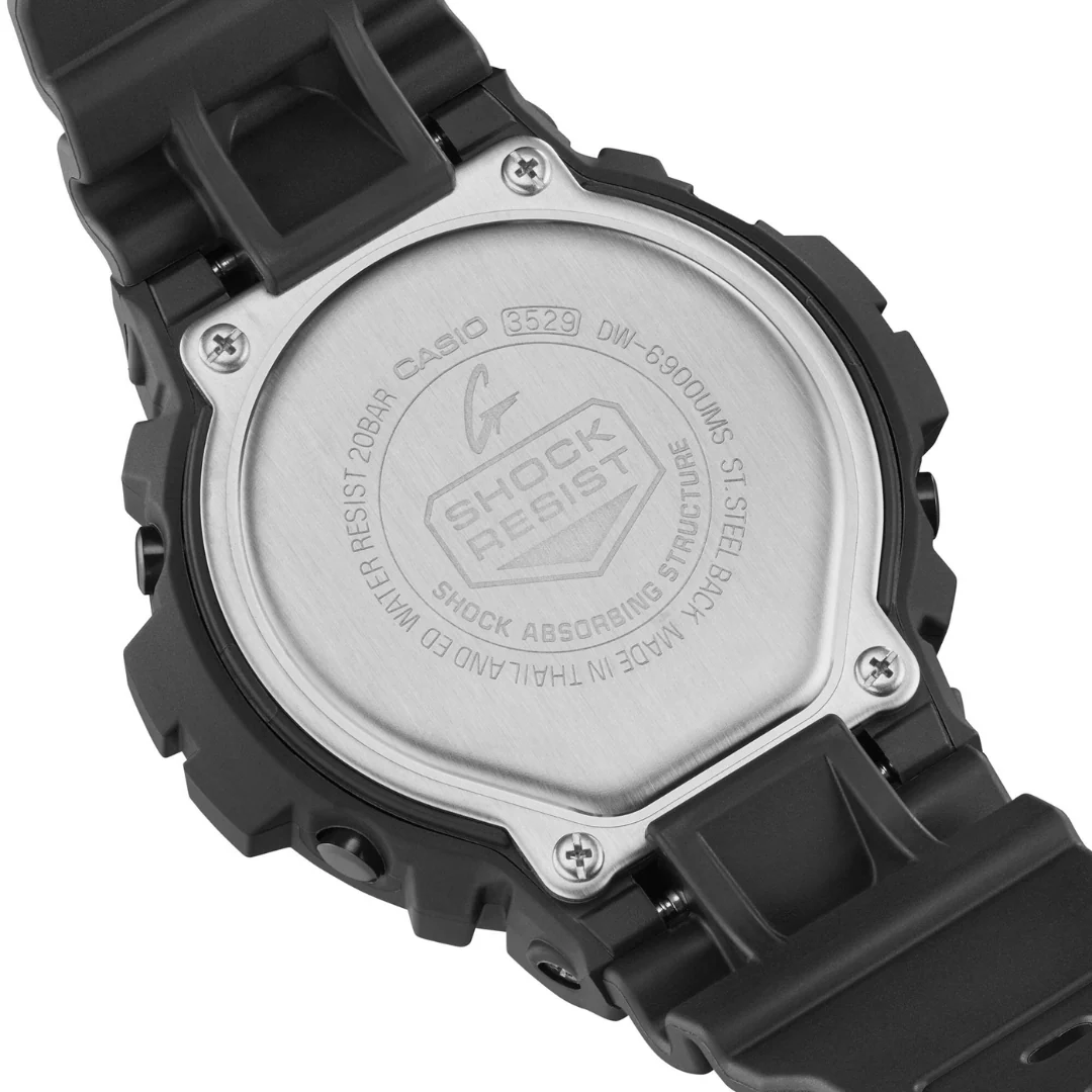 CASIO G-SHOCK DW-6900UMS-1DR DIGITAL BLACK MEN WATCH - Image 6
