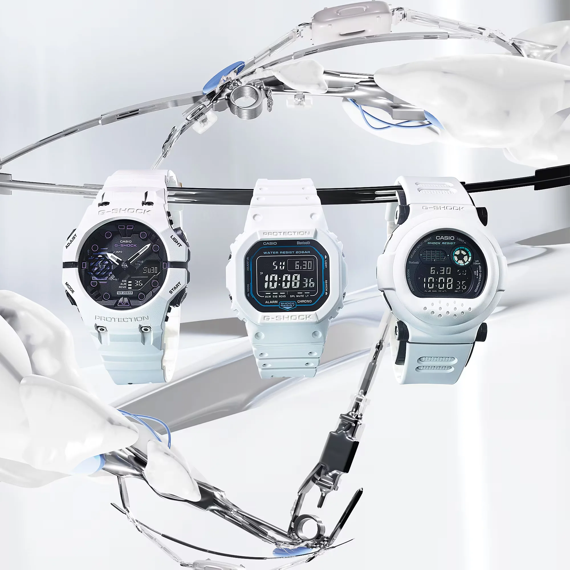 CASIO G-SHOCK DW-B5600SF-7DR SPECIAL COLOUR MODELS WHITE WATCH - Image 2