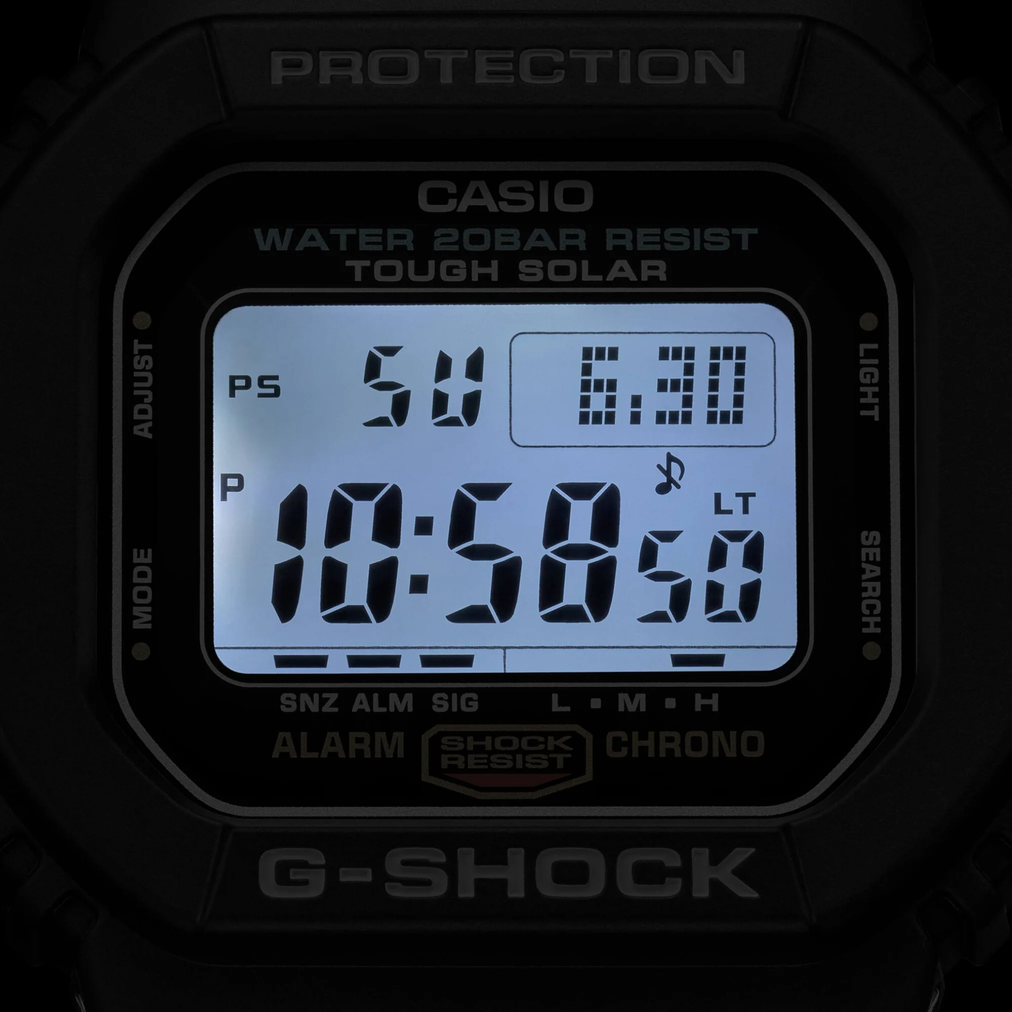 CASIO G-SHOCK G-5600UE-1DR DIGITAL BLACK MEN WATCH - Image 5
