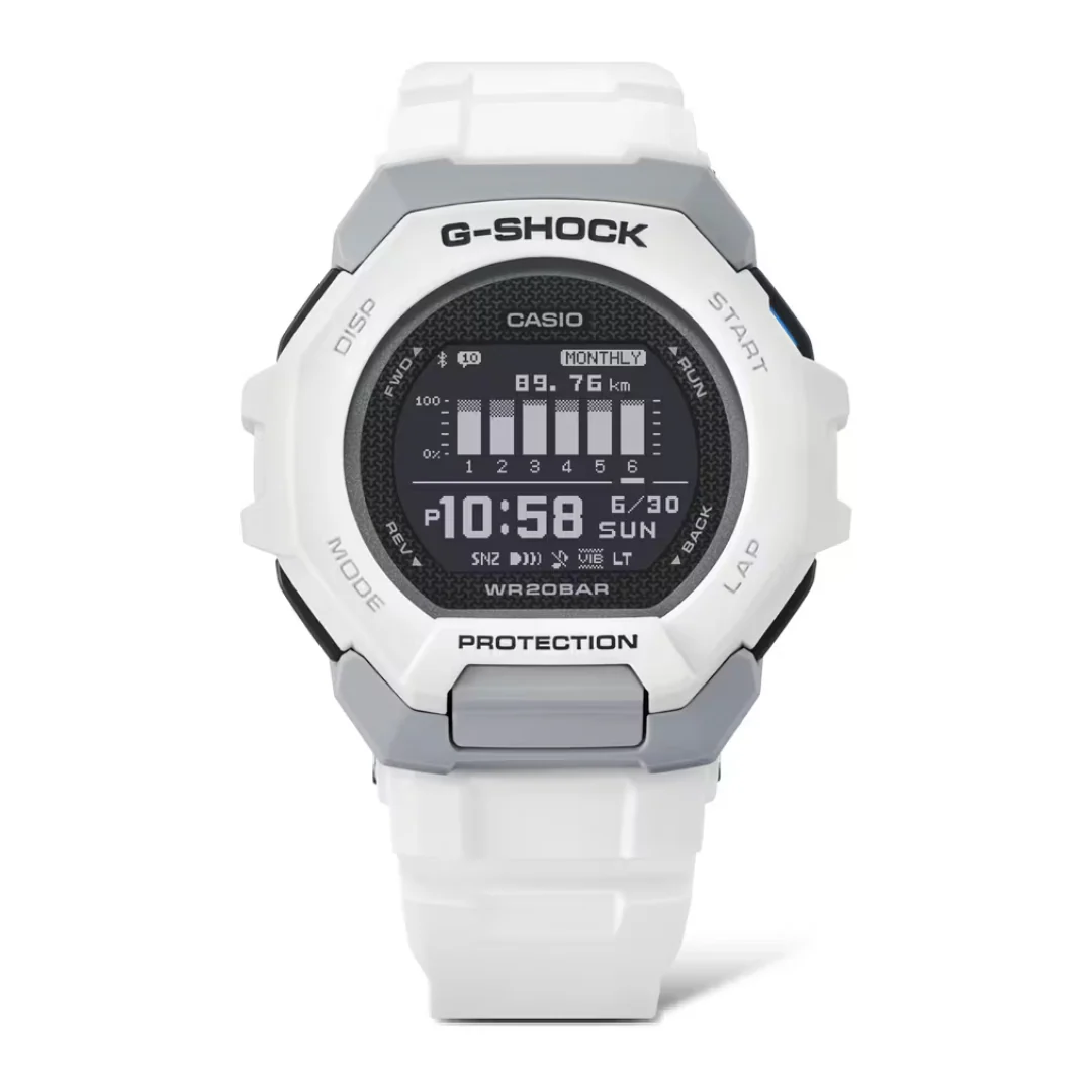 CASIO G-SHOCK G-SQUAD SPORTS GBD-300-7DR DIGITAL WHITE WATCH - Image 4