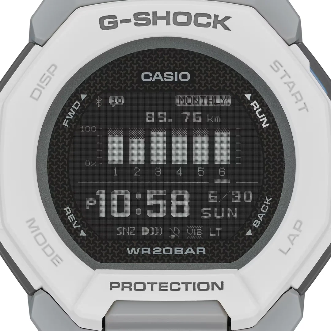 CASIO G-SHOCK G-SQUAD SPORTS GBD-300-7DR DIGITAL WHITE WATCH - Image 5