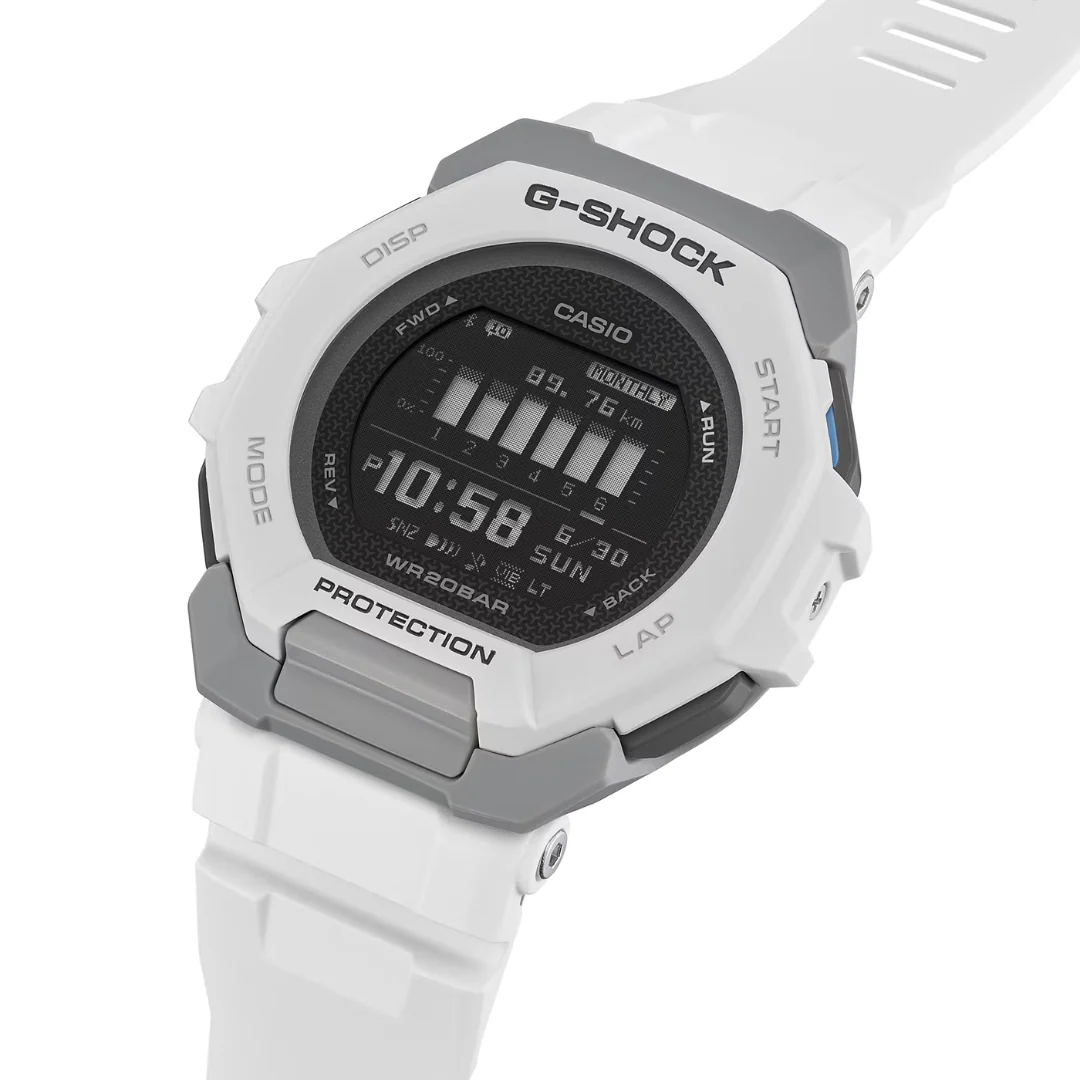 CASIO G-SHOCK G-SQUAD SPORTS GBD-300-7DR DIGITAL WHITE WATCH - Image 6