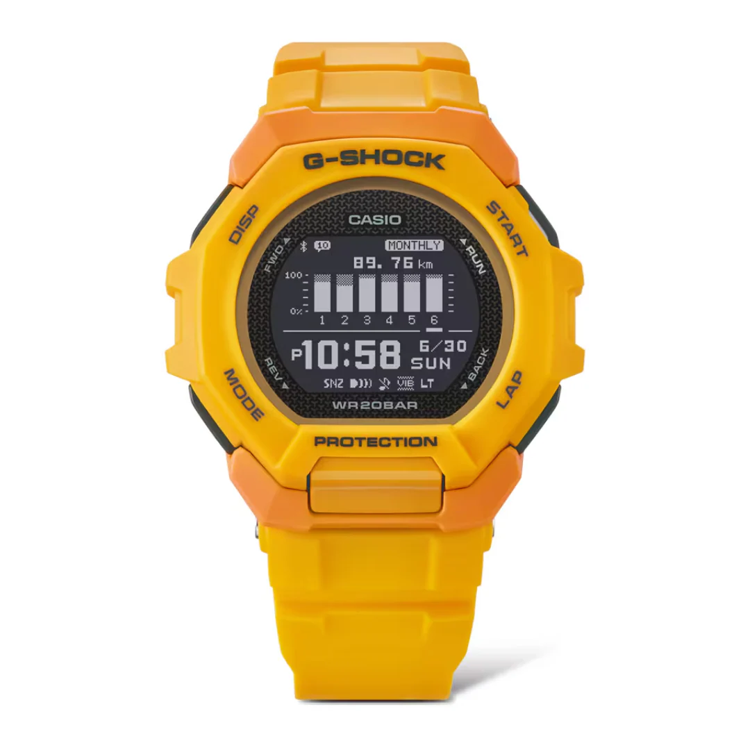 CASIO G-SHOCK G-SQUAD SPORTS GBD-300-9DR DIGITAL YELLOW WATCH - Image 4