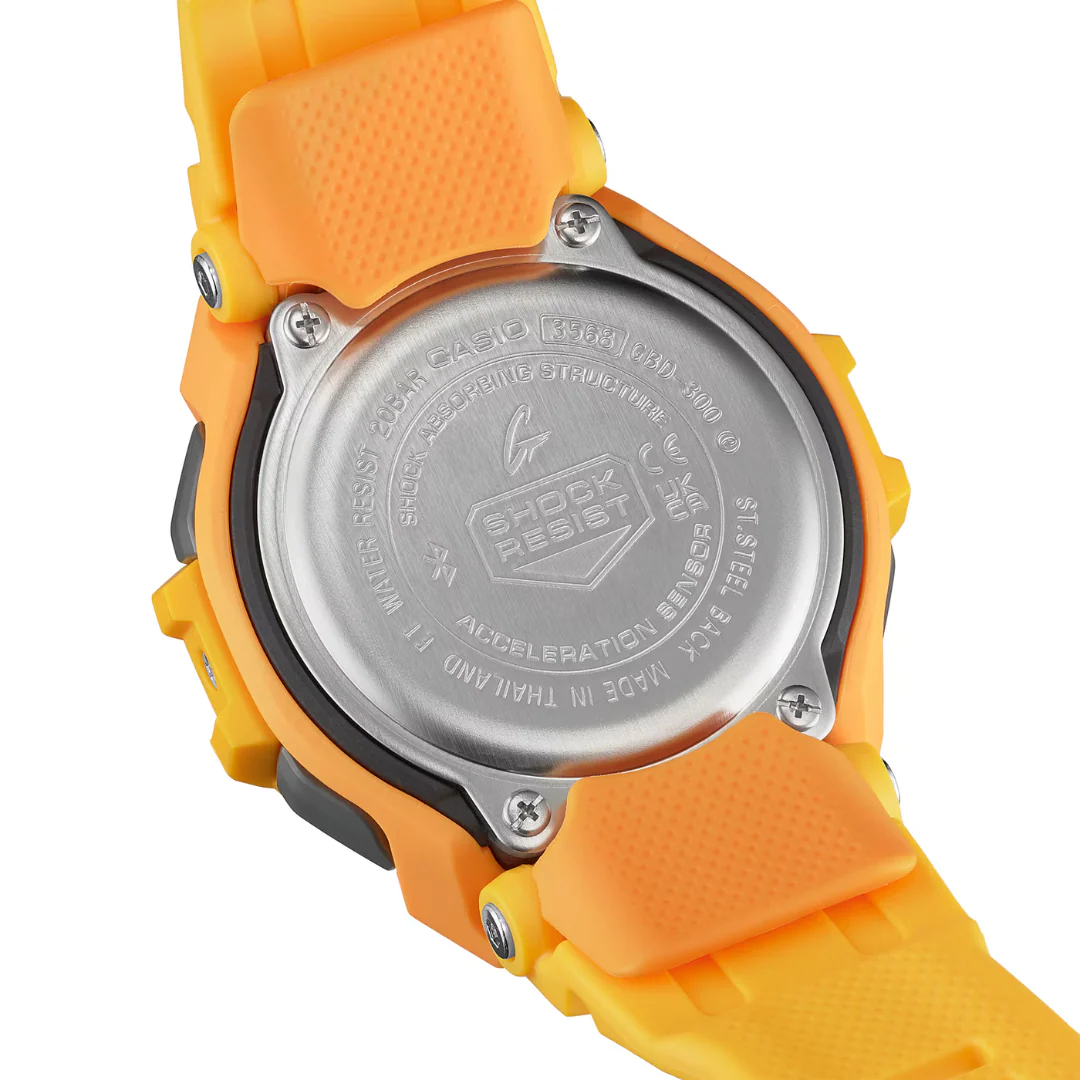 CASIO G-SHOCK G-SQUAD SPORTS GBD-300-9DR DIGITAL YELLOW WATCH - Image 7