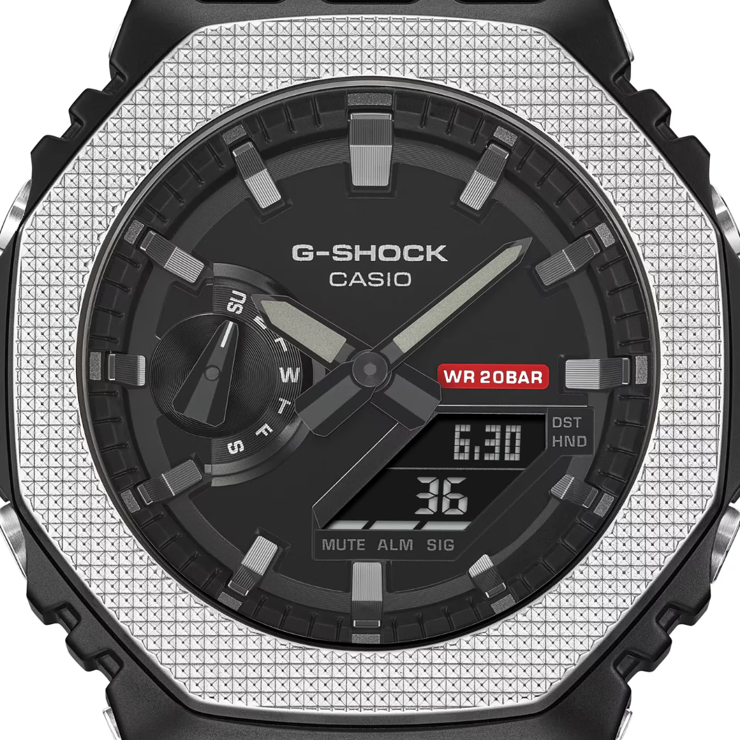 CASIO G-SHOCK G-STEEL GM-2100BM-1ADR ANALOG-DIGITAL BLACK WATCH - Image 4