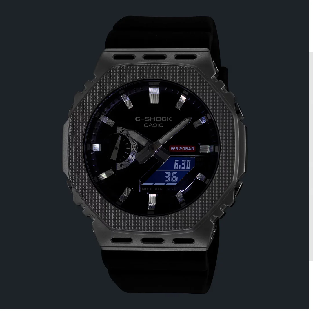 CASIO G-SHOCK G-STEEL GM-2100M-1ADR ANALOG-DIGITAL BLACK WATCH - Image 5