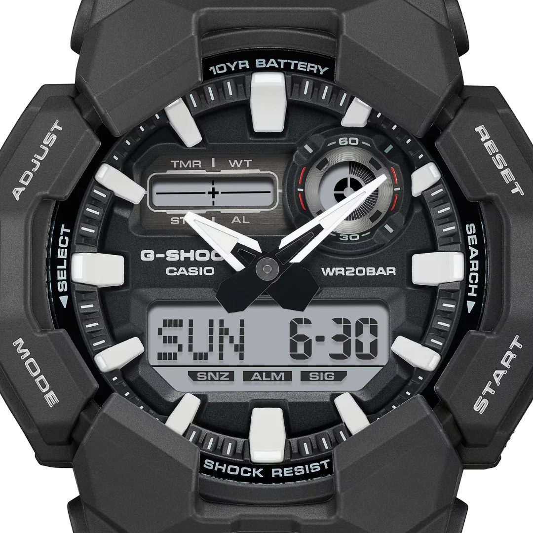 CASIO G-SHOCK GA-010-1ADR STANDARD ANALOG-DIGITAL BLACK WATCH - Image 6
