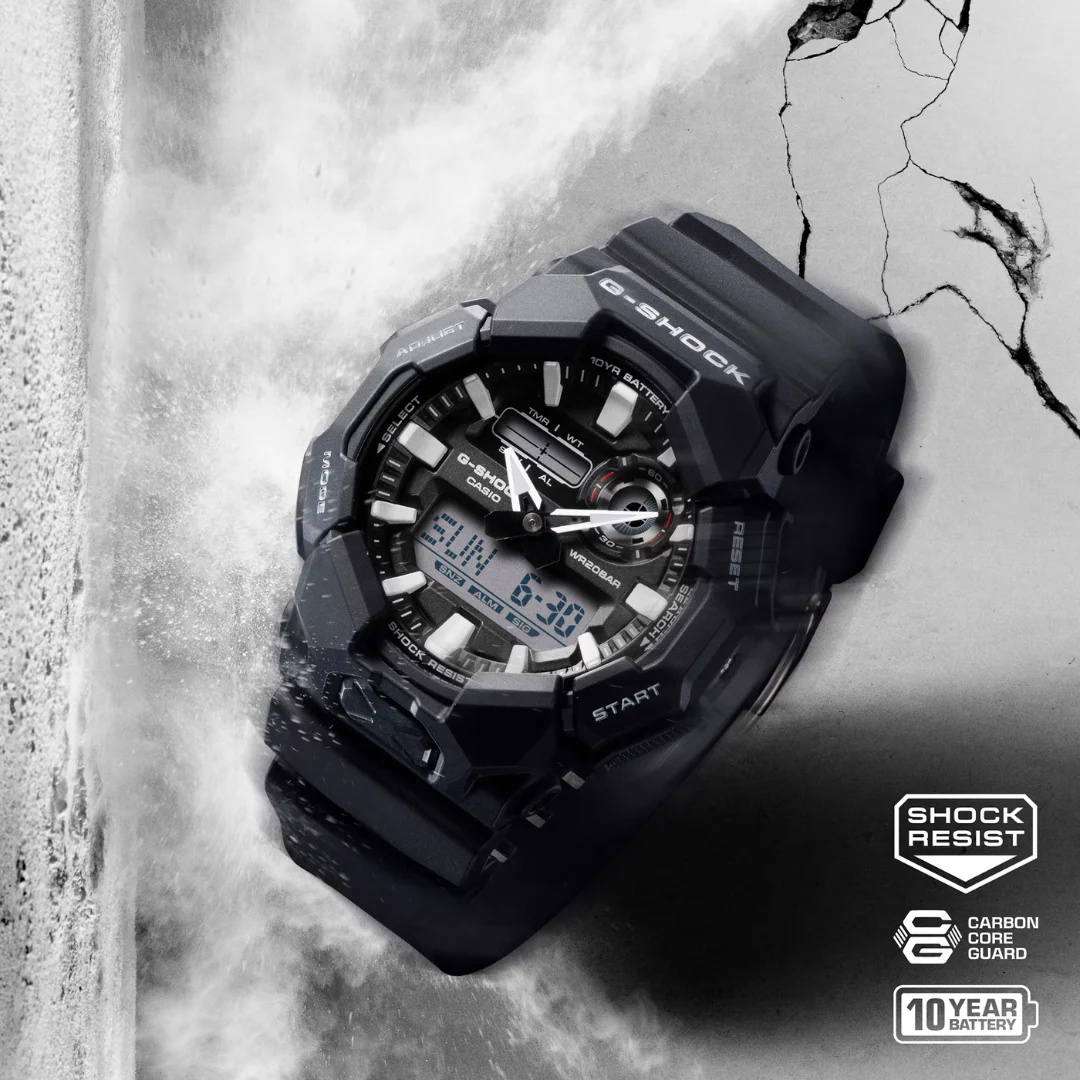 CASIO G-SHOCK GA-010-1ADR STANDARD ANALOG-DIGITAL BLACK WATCH - Image 7