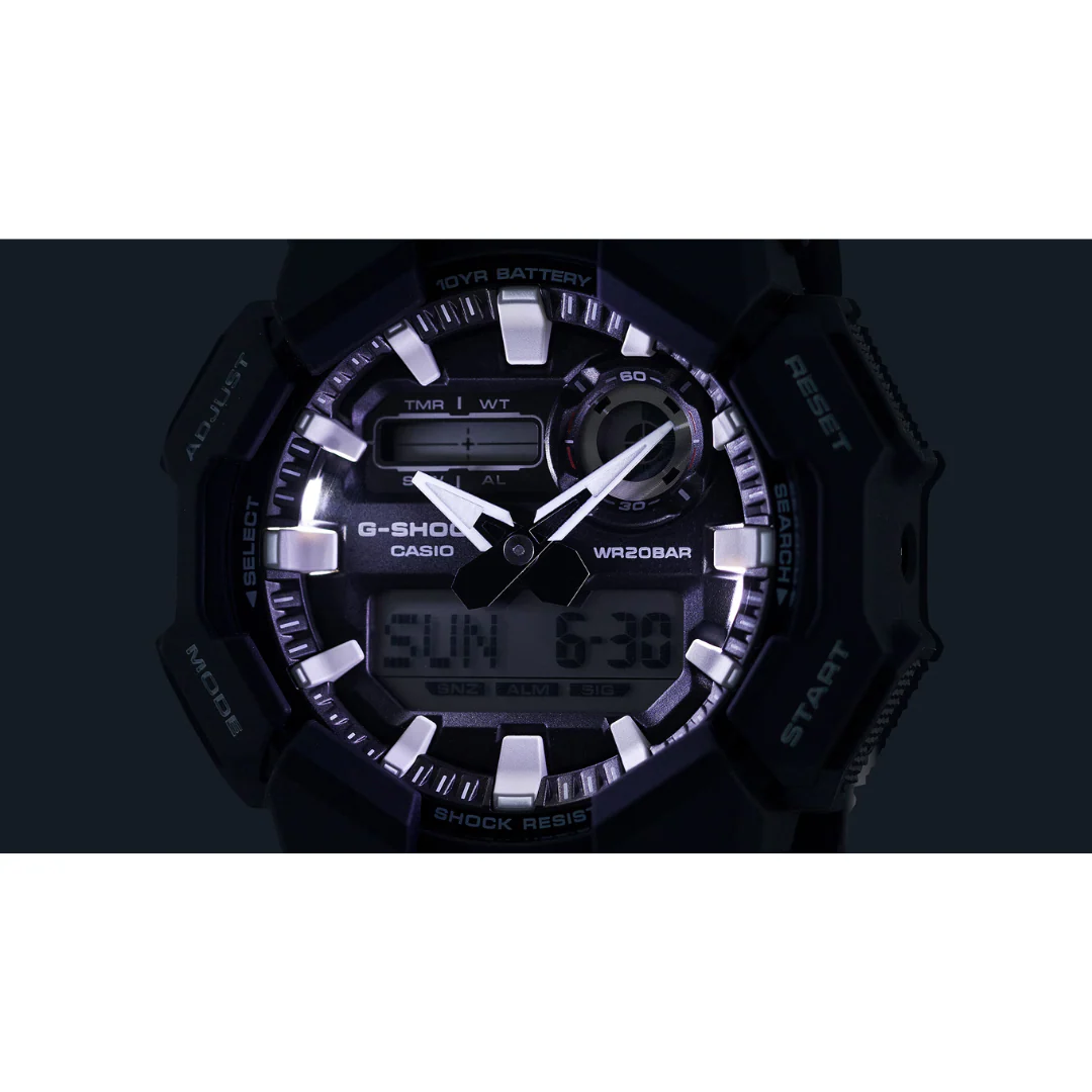 CASIO G-SHOCK GA-010-1ADR STANDARD ANALOG-DIGITAL BLACK WATCH - Image 8