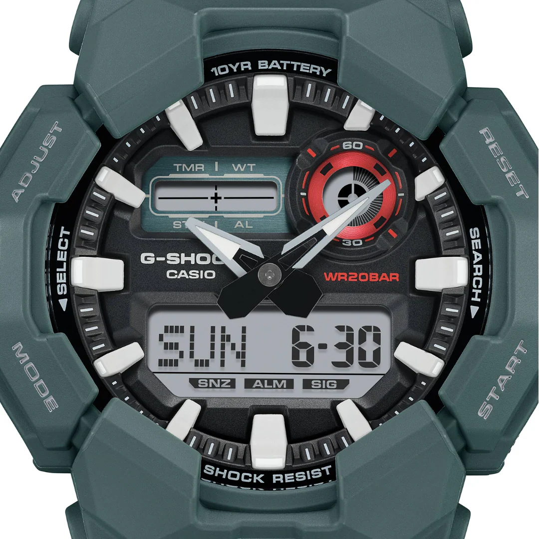 CASIO G-SHOCK GA-010-2ADR STANDARD ANALOG-DIGITAL GREEN WATCH - Image 6