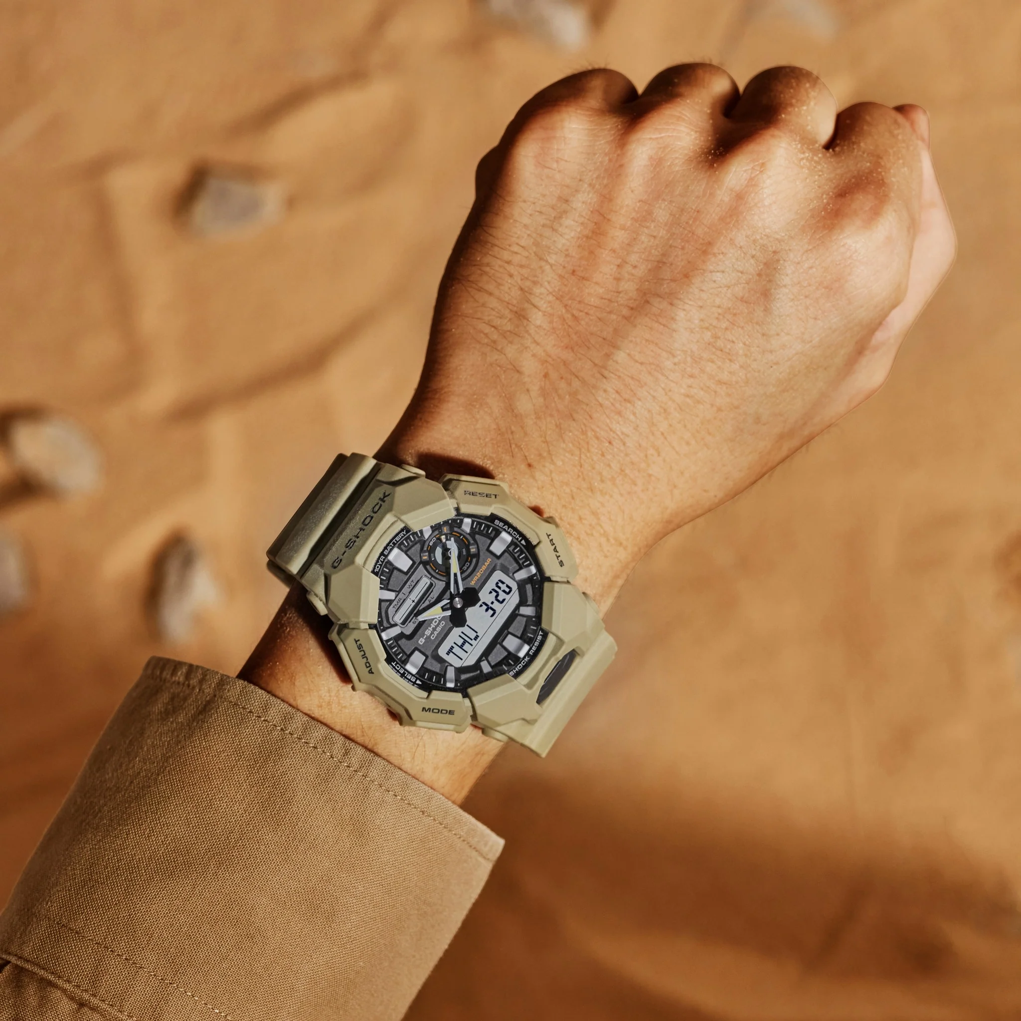 CASIO G-SHOCK GA-010-5ADR STANDARD ANALOG-DIGITAL BROWN WATCH - Image 14