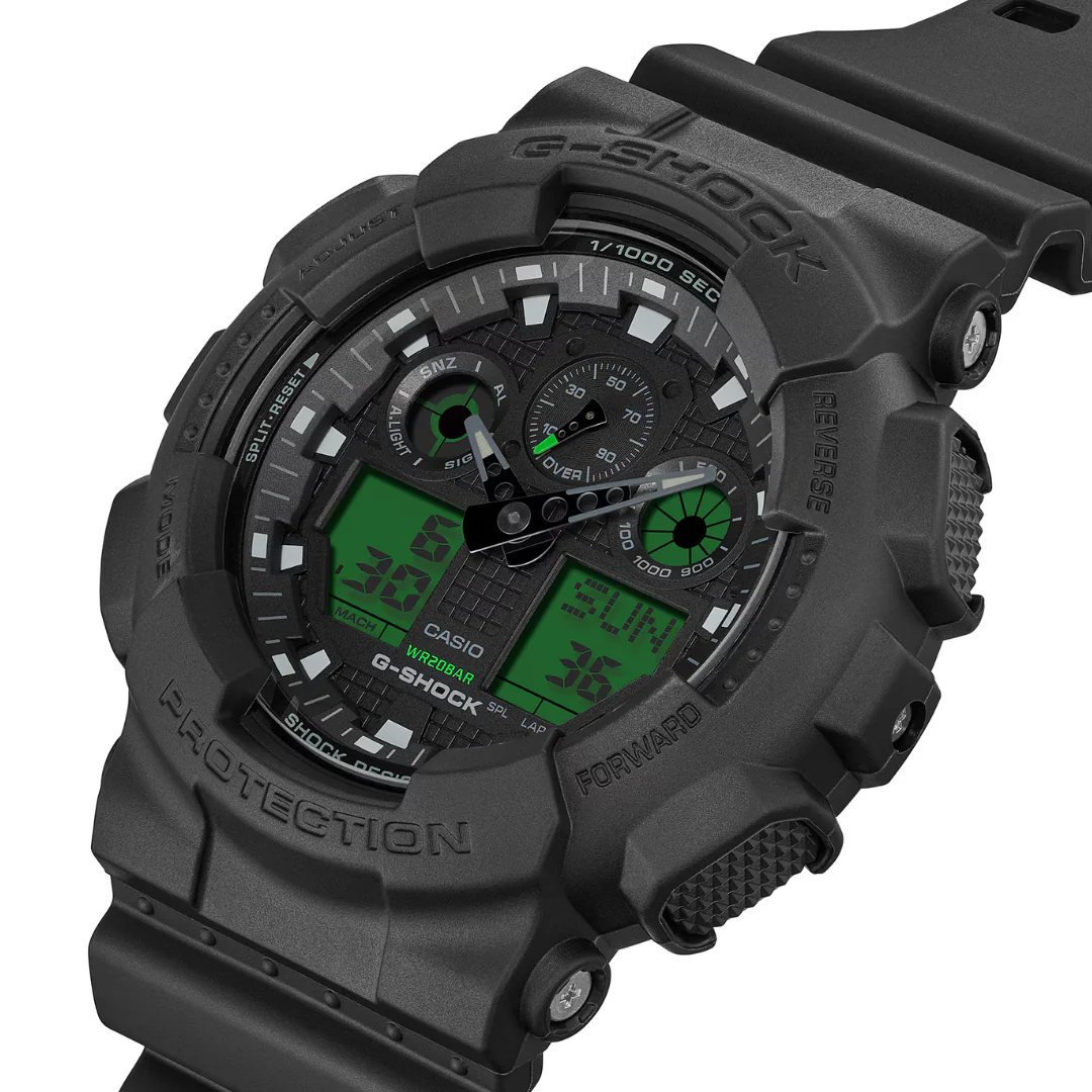 CASIO G-SHOCK GA-100BEG-1ADR STANDARD ANALOG-DIGITAL MEN WATCH - Image 2
