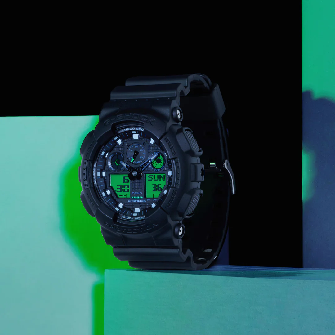 CASIO G-SHOCK GA-100BEG-1ADR STANDARD ANALOG-DIGITAL MEN WATCH - Image 6