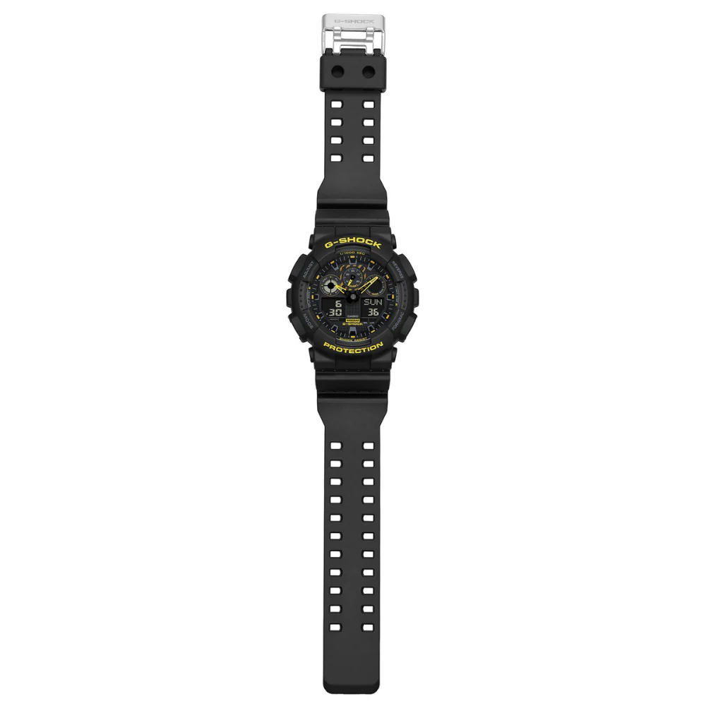 CASIO G-SHOCK GA-100CY-1ADR CAUTION YELLOW BLACK MEN WATCH - Image 3
