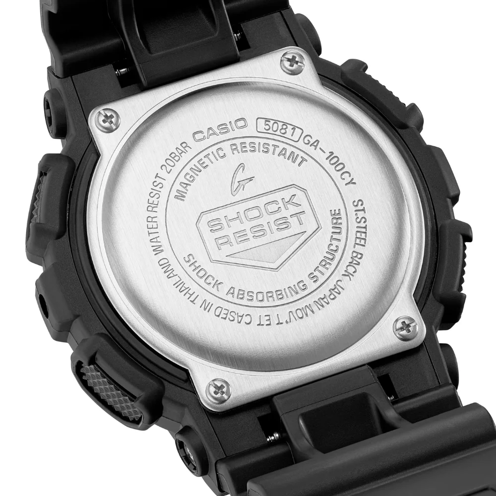 CASIO G-SHOCK GA-100CY-1ADR CAUTION YELLOW BLACK MEN WATCH - Image 7
