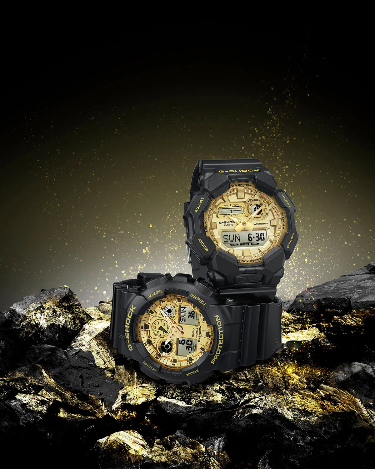 CASIO G-SHOCK GA-010GGB-1A9DR ANALOG-DIGITAL BLACK WATCH - Image 2