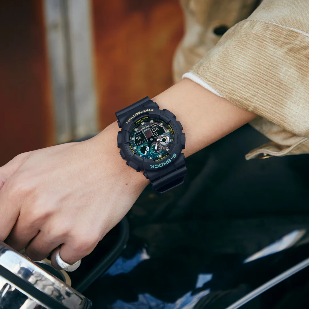 CASIO G-SHOCK GA-100RC-1ADR ANALOG-DIGITAL BLACK WATCH - Image 3